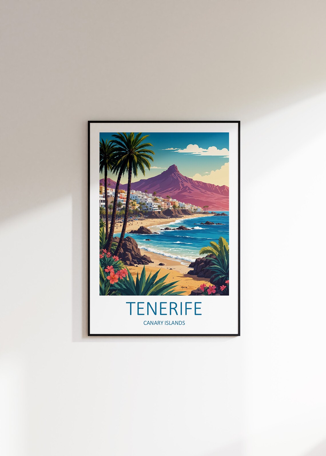 Tenerife Print Tenerife Wall Art Tenerife Poster Canary Islands Print Spain Print Tenerife Travel Print Spanish Prints Travel Gift - Image 3