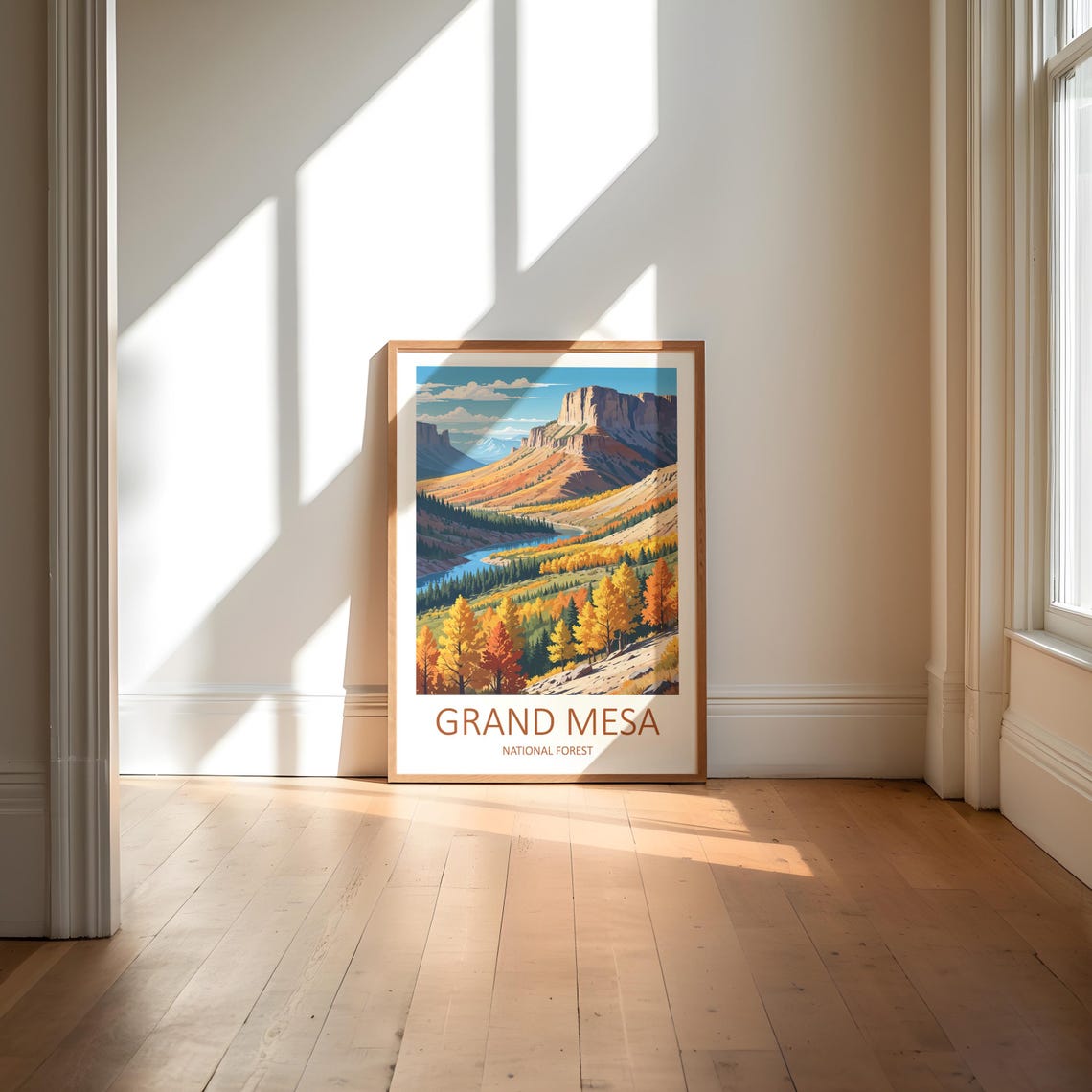 Grand Mesa Colorado Autumn Aspen Forest Valley Travel Poster - Image 6