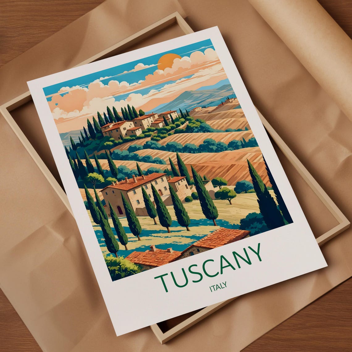 Tuscany Print Tuscany Poster Tuscany Travel Print Italy Print Tuscany Wall Art Travel Gift Italian Prints Italy Poster Italy Gifts - Image 4