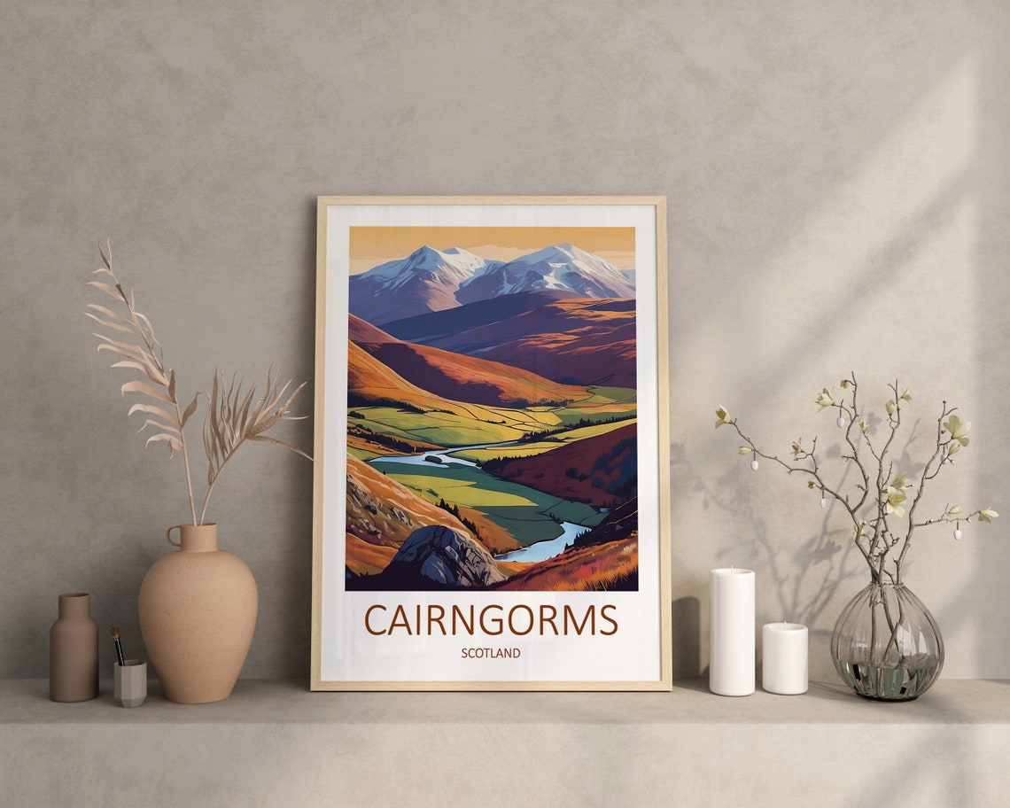 Cairngorms Print Cairngorms Poster Cairngorms Wall Art Scotland Print Cairngorms Travel Print Cairngorms Scotland Poster Travel Gift - Image 2