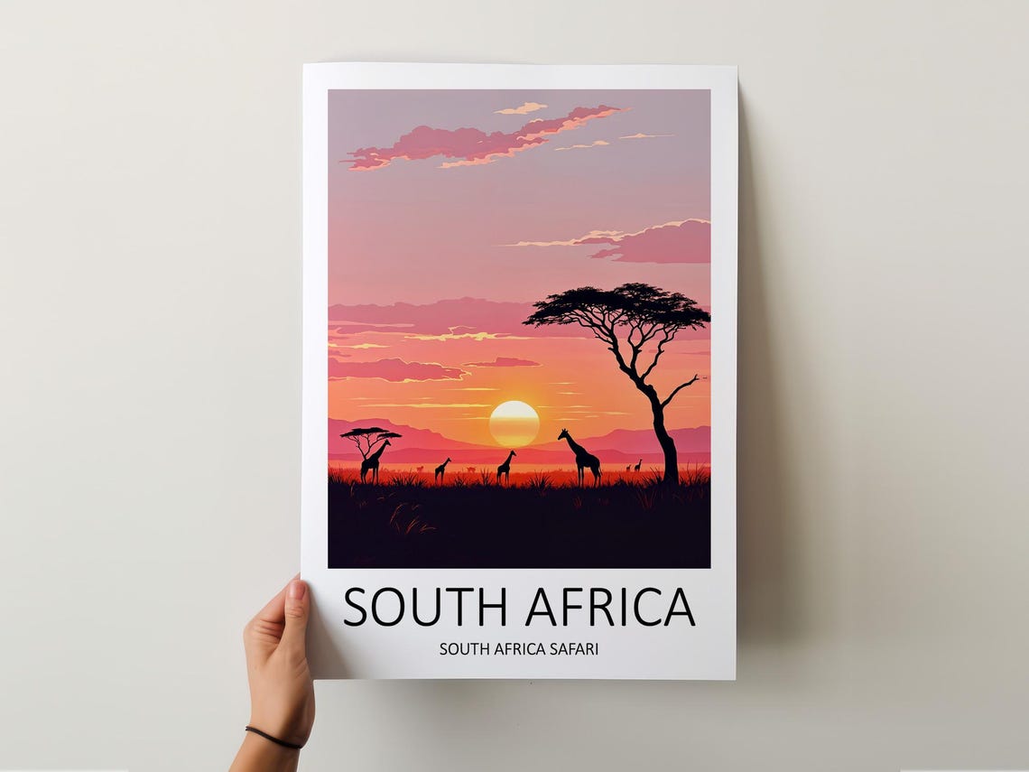 South Africa Travel Print South Africa Poster South Africa Safari African Wall Art Nature Prints South Africa Print Travel Gift - Image 5