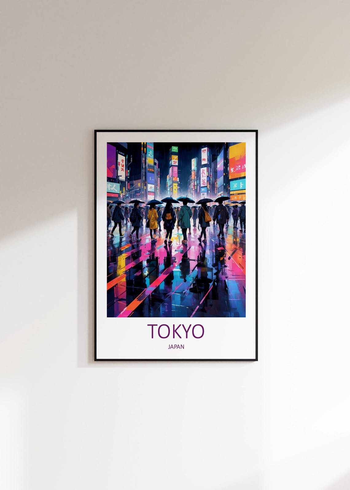 Tokyo Travel Print Wall Art Tokyo Japan Birthday Present Tokyo Poster Shibuya Crossing Home Decor Wall Hanging Japanese Print Anniversary - Image 3
