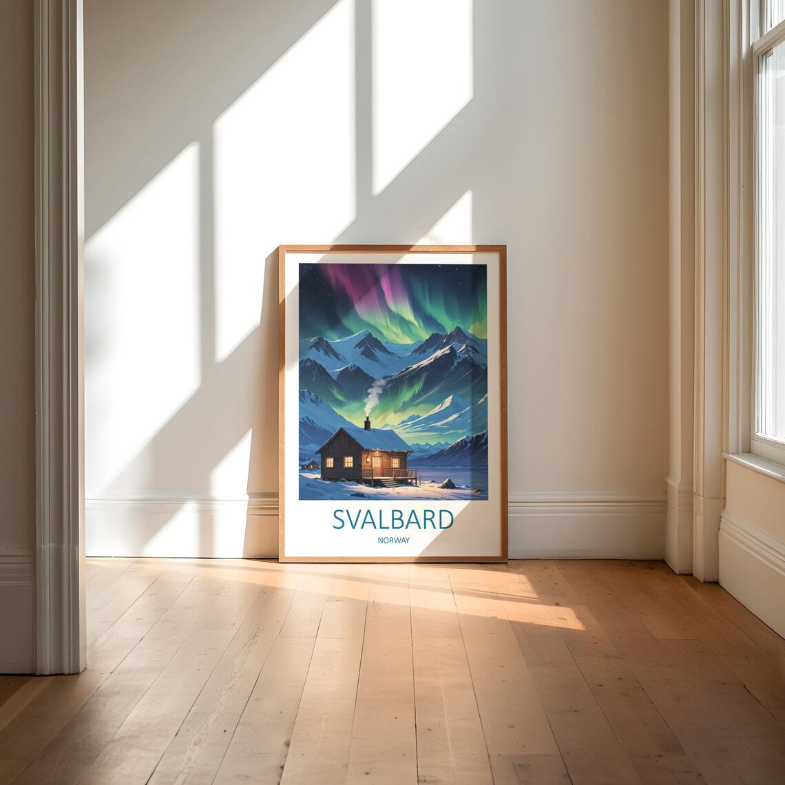 Svalbard Norway Travel Poster, Polar Region Art Print - Image 6