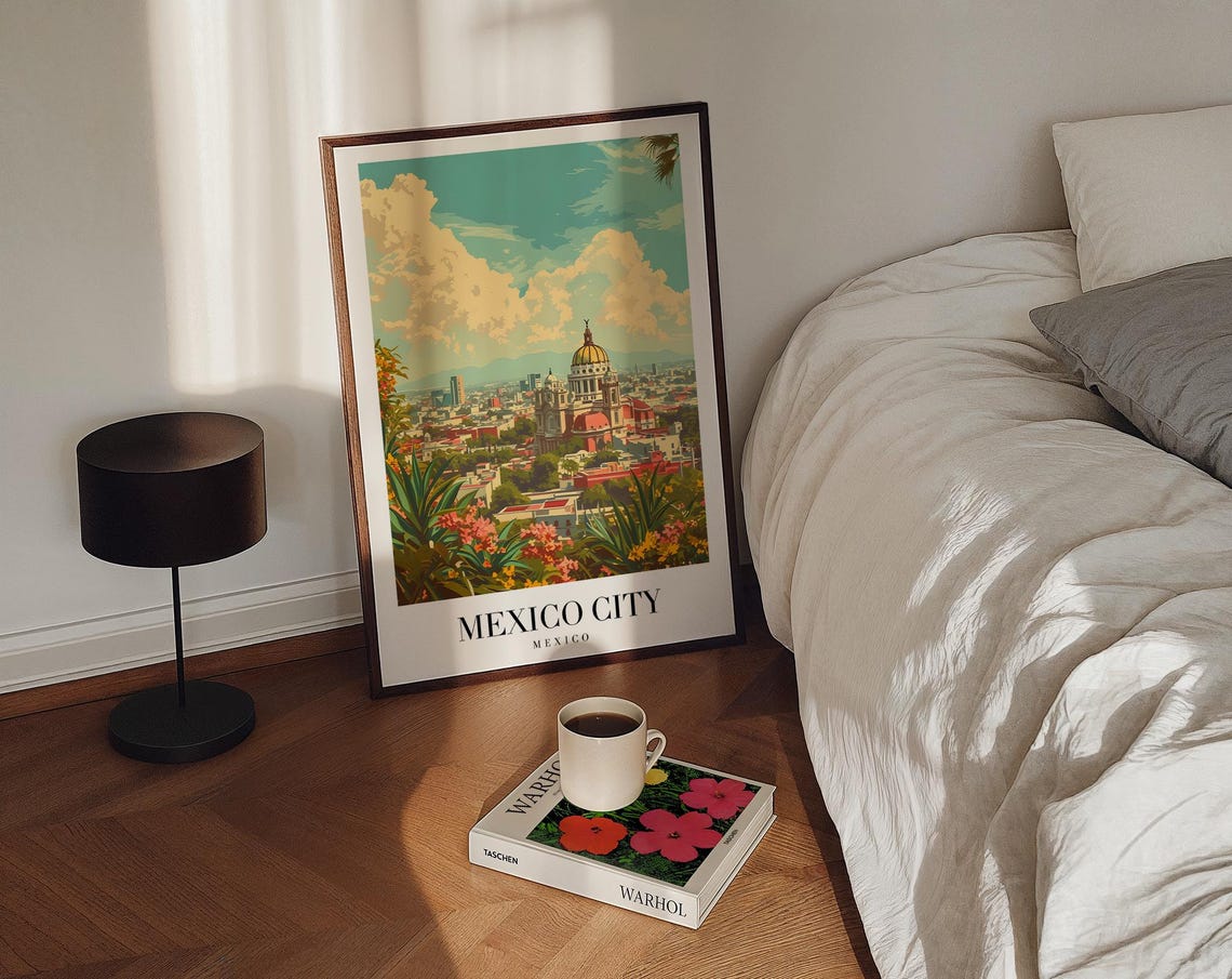 Mexico City Travel Poster, Personalized Travel Art - Image 4