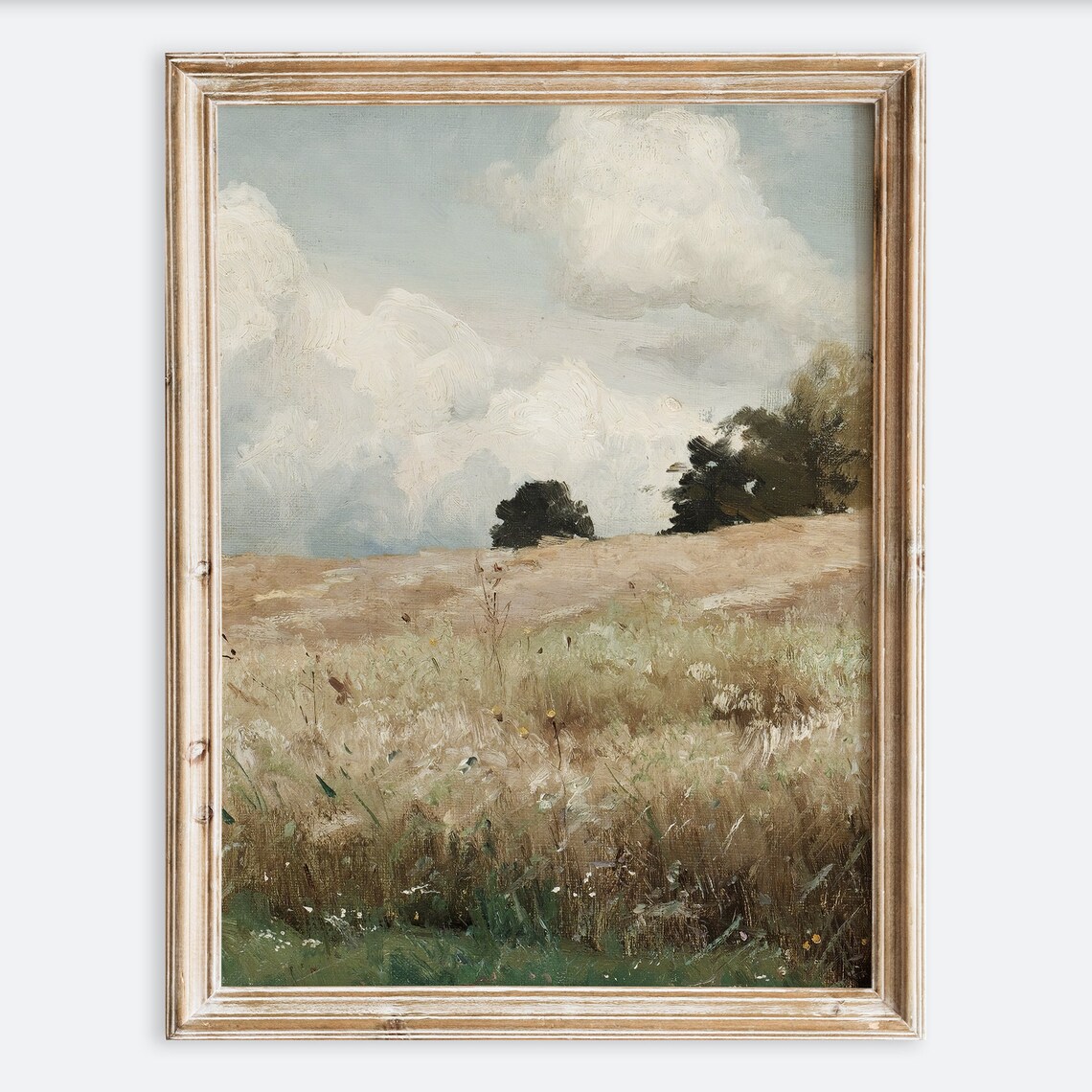 Rustic Vintage European Country Landscape Art Print