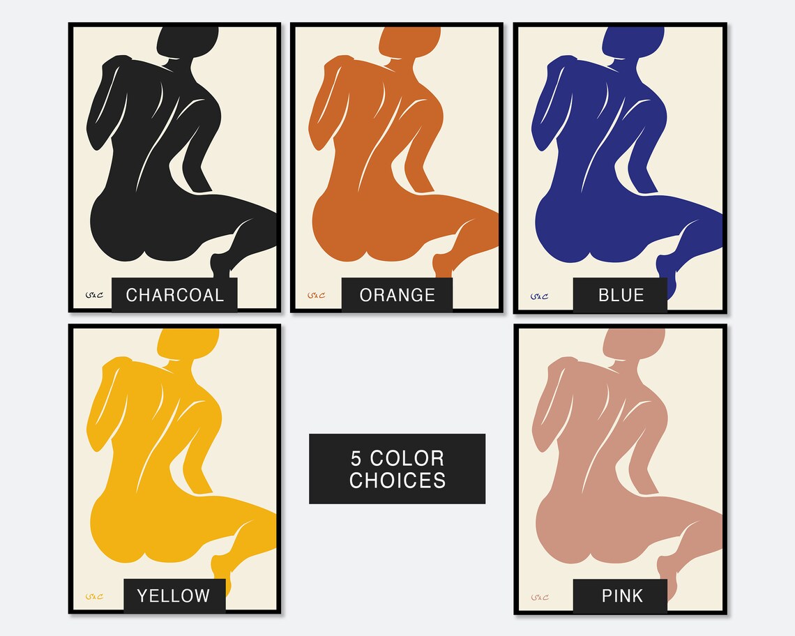 Henri Matisse Abstract Woman Body Wall Art Print