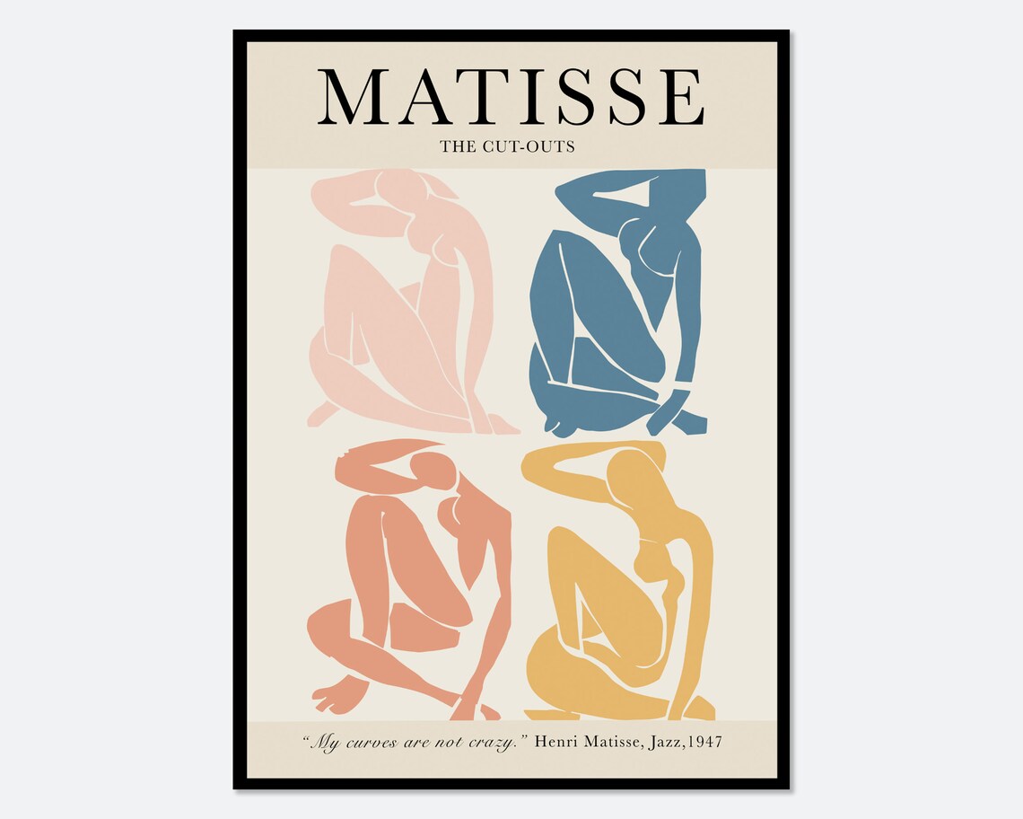 Henri Matisse Blue Nudes Vintage Art Print
