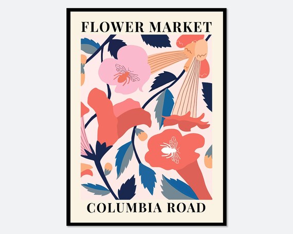Flower Market Columbia Botanical Art Print