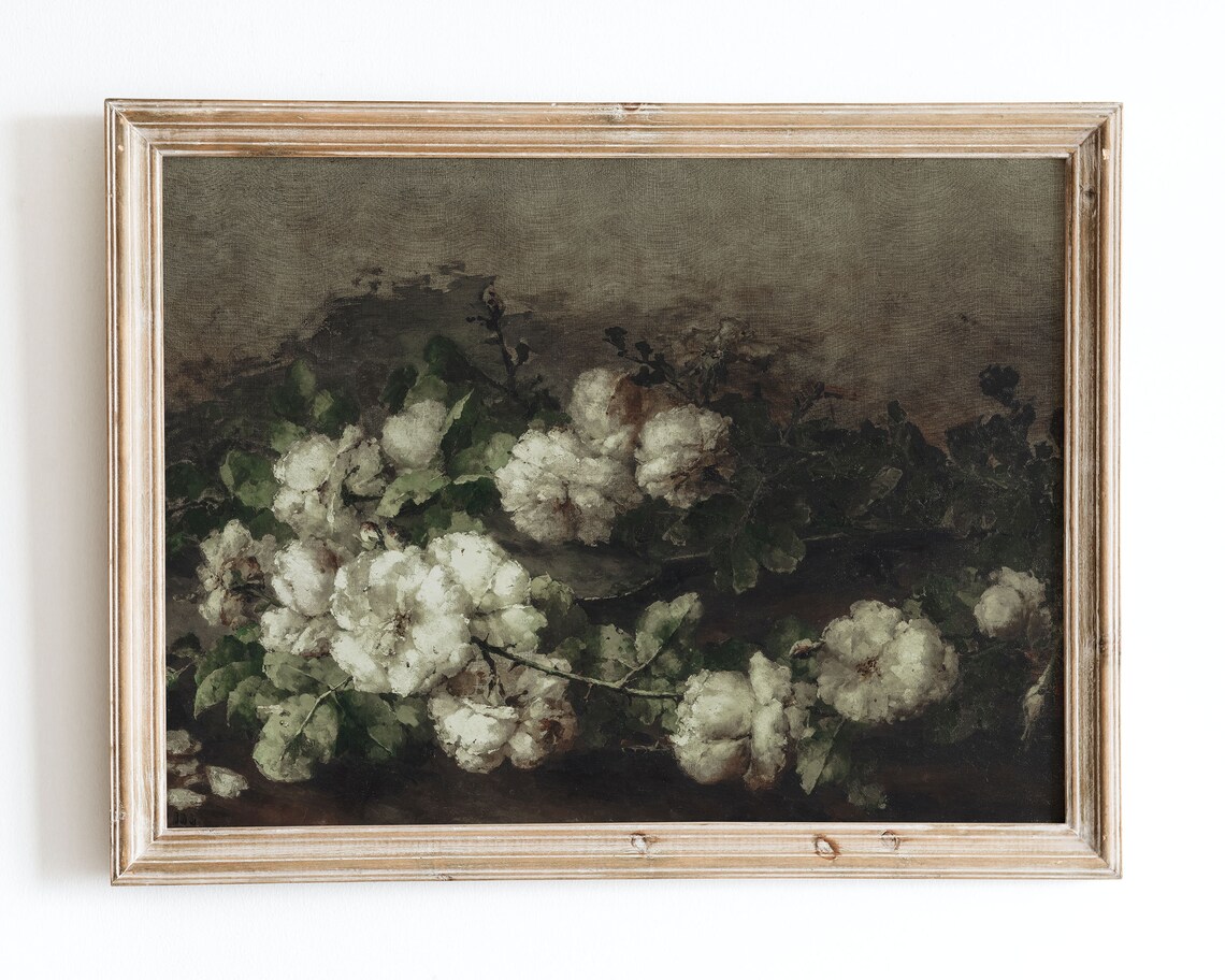 European Vintage Flowers Still Life Art Print