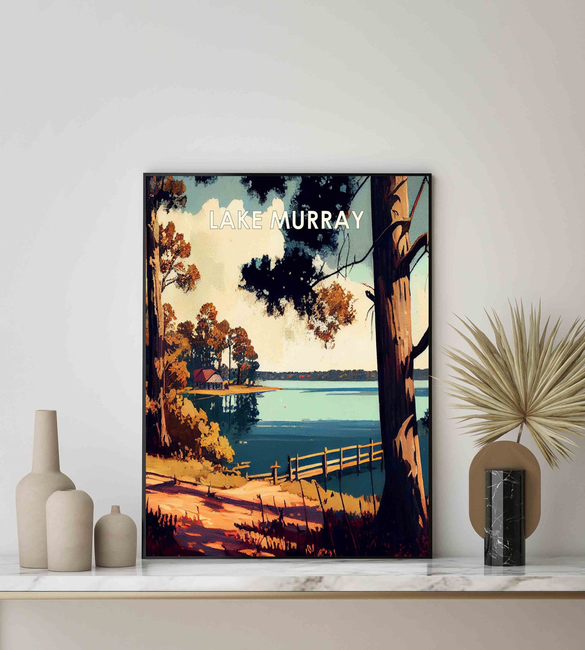 Lake Murray South Carolina Golden Hour Lakeside Retreat Poster - Image 2