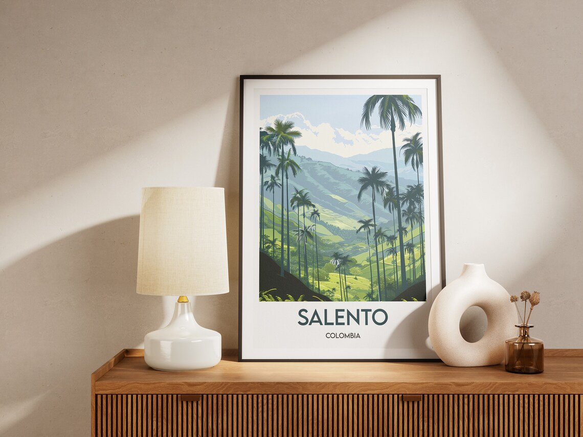 Salento Colombia Travel Poster, Latin America Print - Image 2