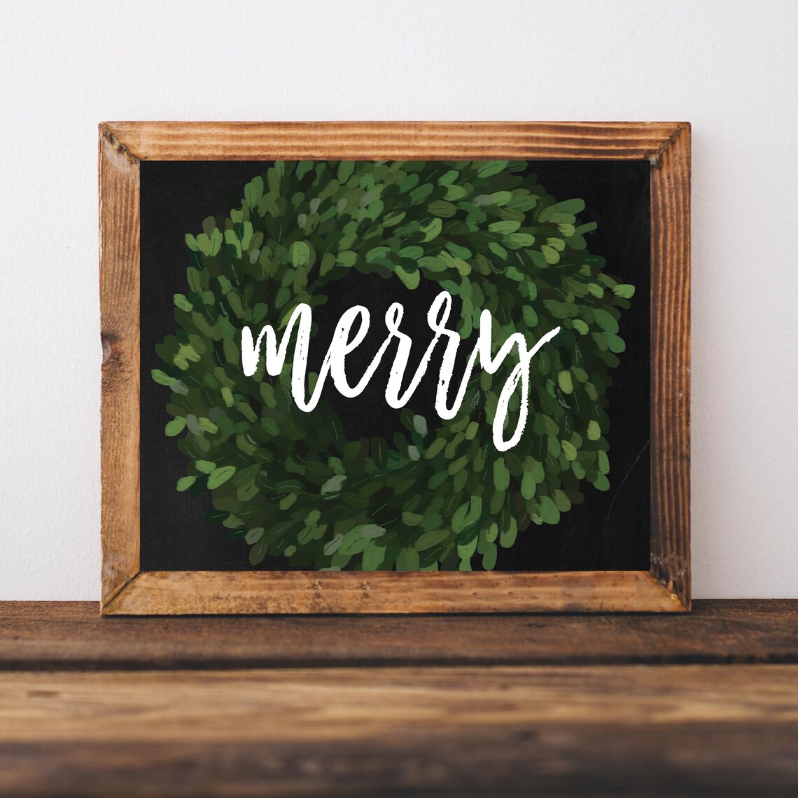 Farmhouse Christmas Poster, Chalkboard Holiday Decor
