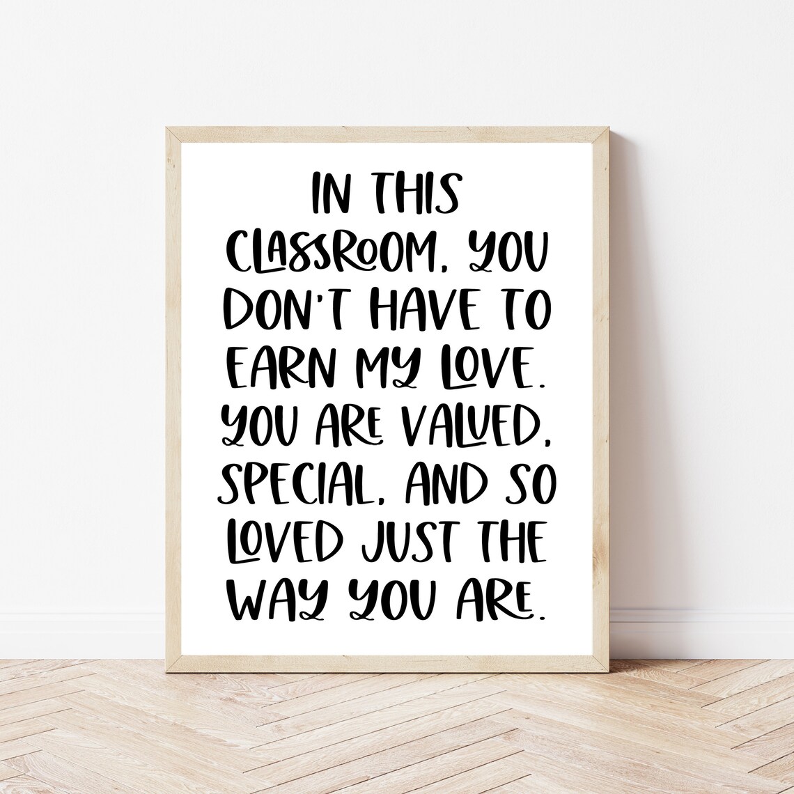 You Are Loved Classroom Inspiration Art Print