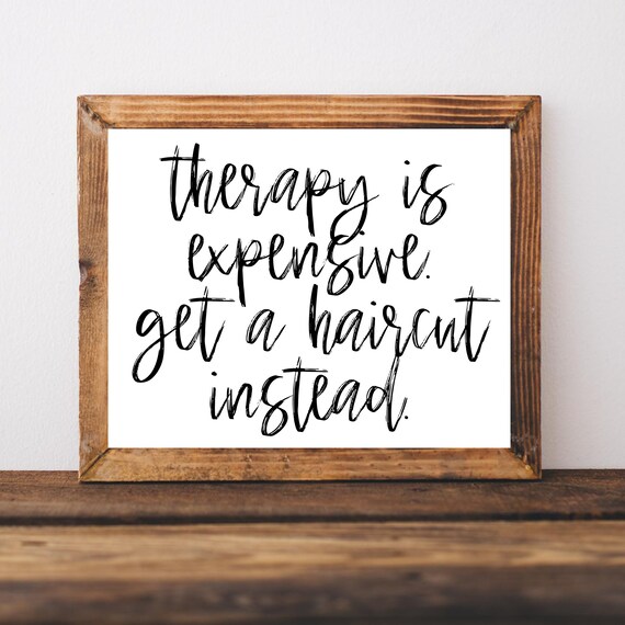 Hair Salon Sign Decor Funny Signs Art Print