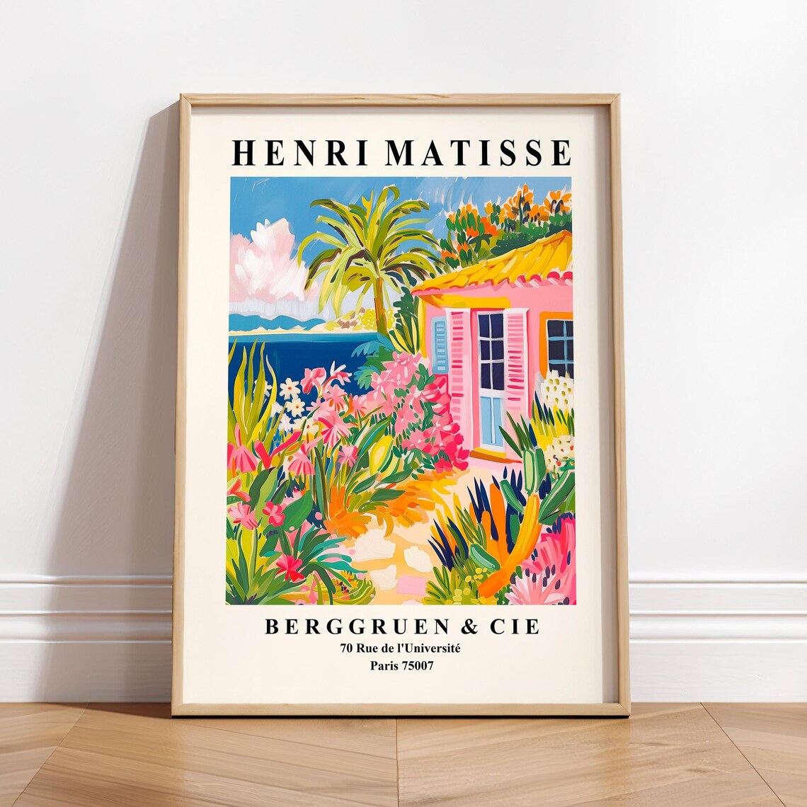 Beach House Decor Mid-Century Matisse Art Print