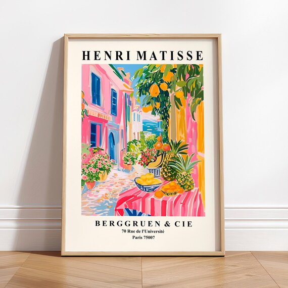 Henri Matisse Fruit Market Art Print, Mid-Century Maximalist