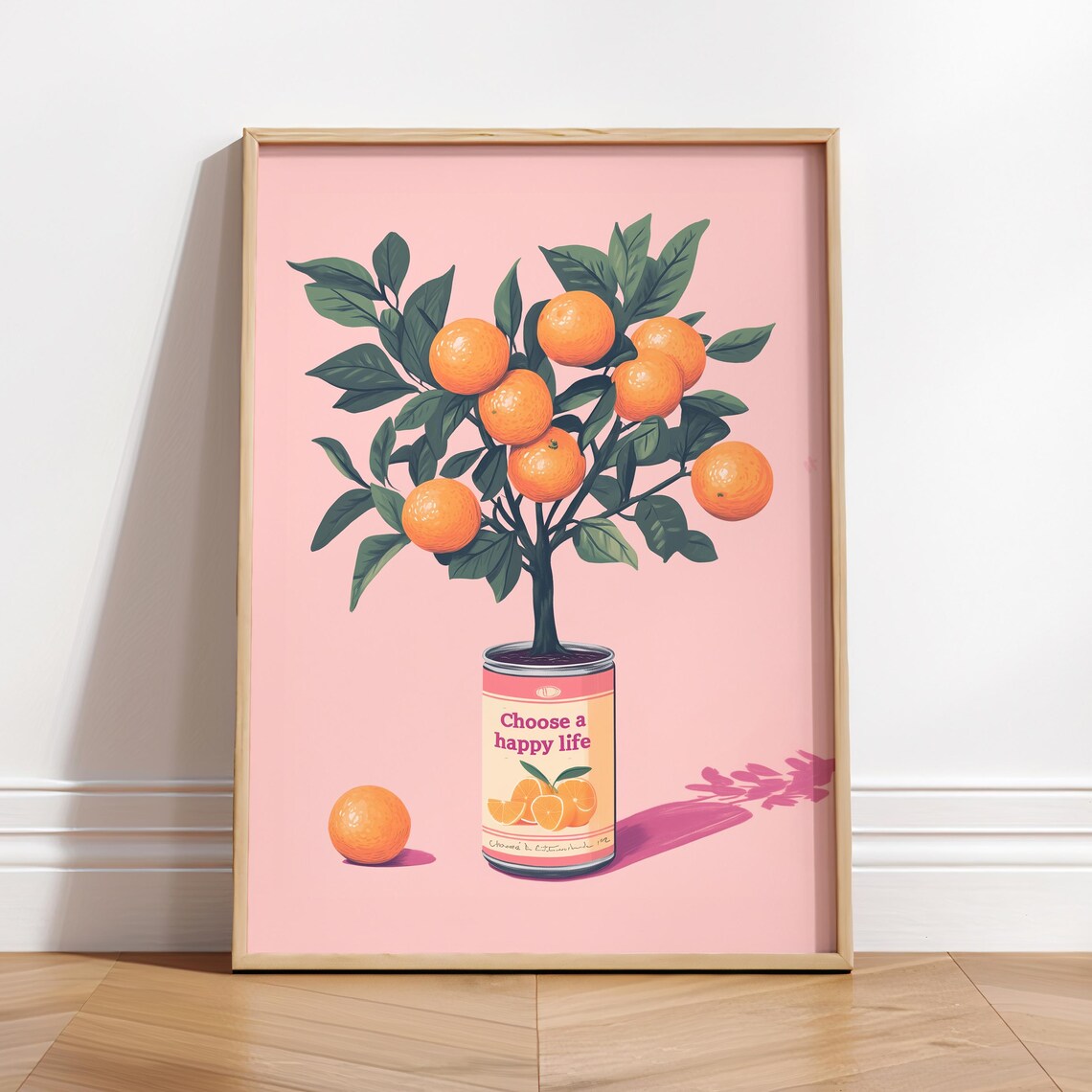 Choose A Happy Life Motivational Art Print