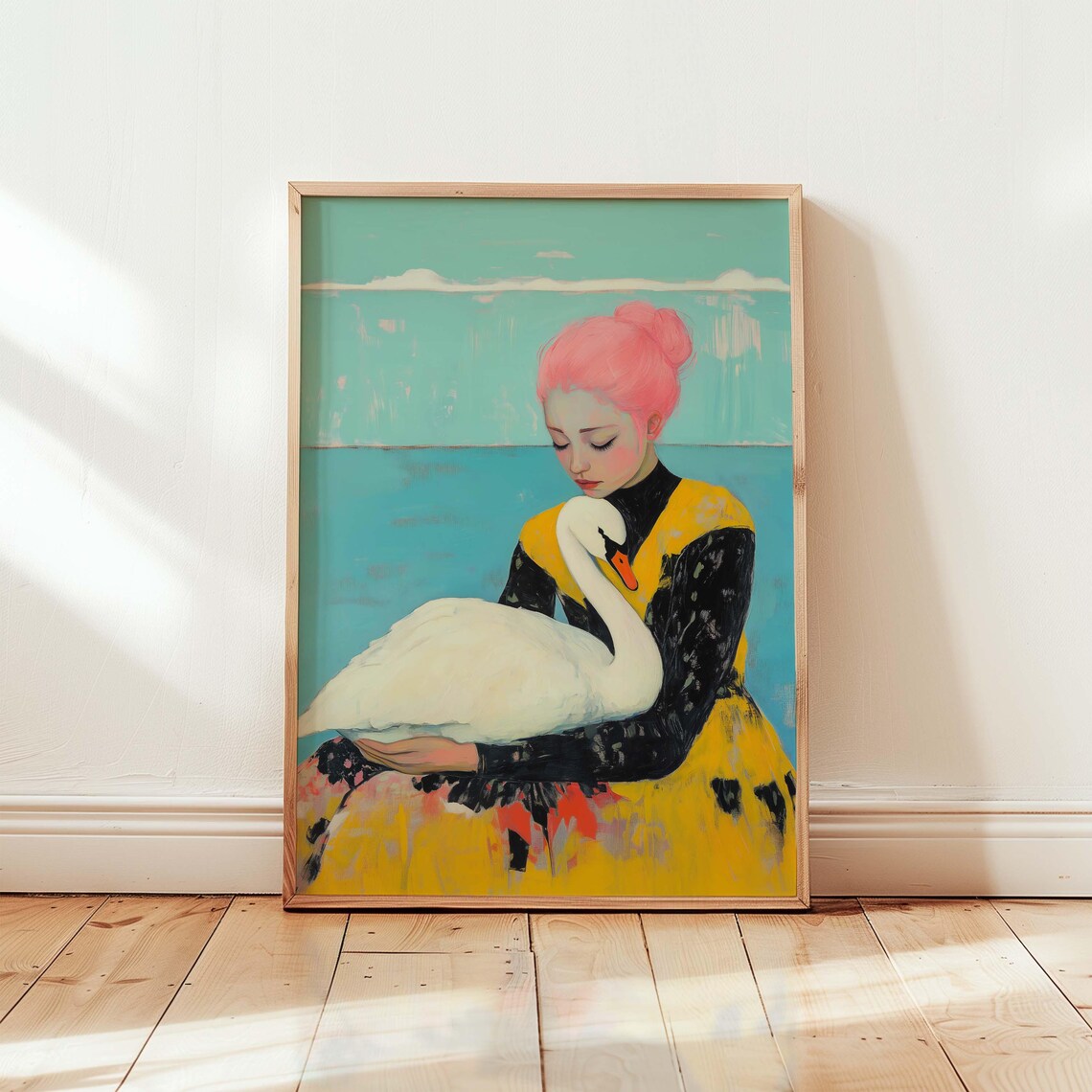 Colorful Modern Abstract Print, Dopamine Decor