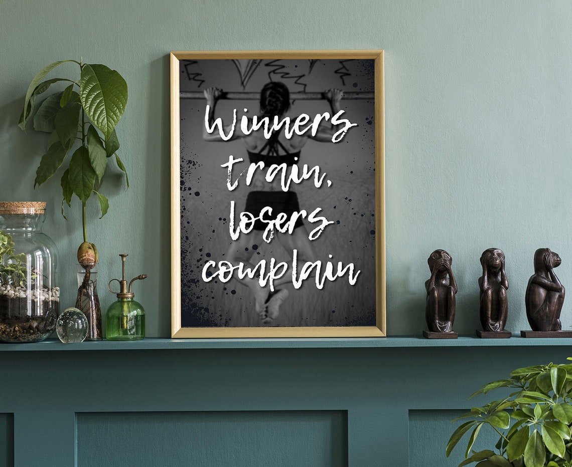 Gym Wall Art Gym Poster Gym Quote Gym Dcor Home Gym Home Gym Dcor Home Gym Poster Inspired Poster Fitness Dcor Motivational Quote - Image 3