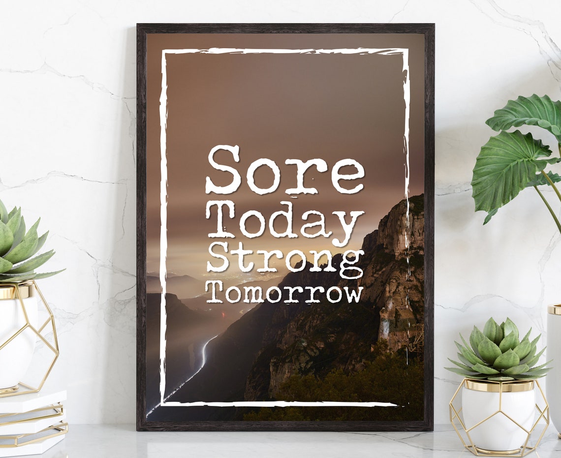 Gym Wall Art Gym Poster Gym Quote Gym Dcor Home Gym Home Gym Dcor Home Gym Poster Inspired Poster Fitness Dcor Motivational Quote