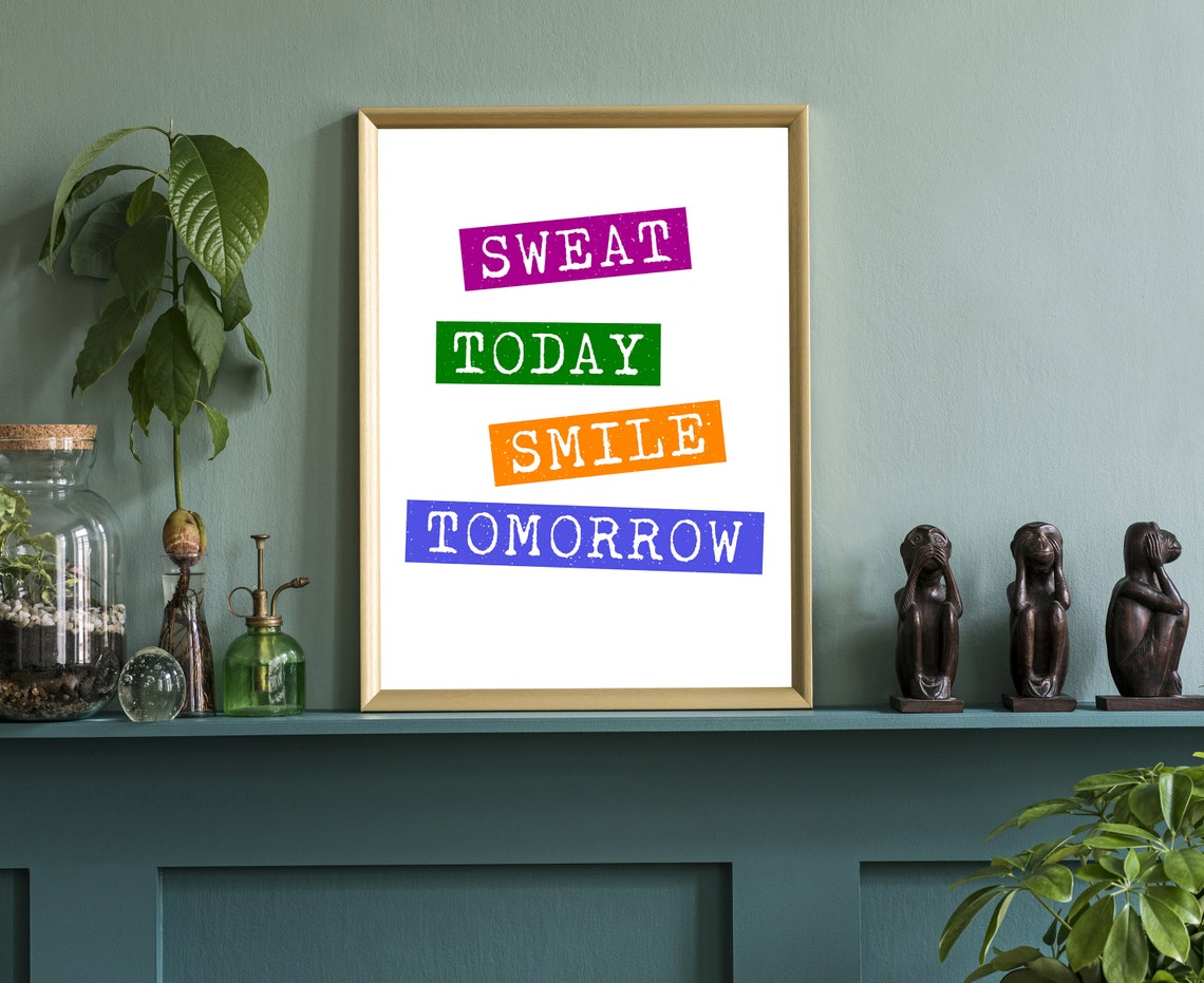 Gym Wall Art Gym Poster Gym Prints Gym Dcor Home Gym Home Gym Dcor Home Gym Poster Inspired Poster Fitness Dcor Motivation Art - Image 3