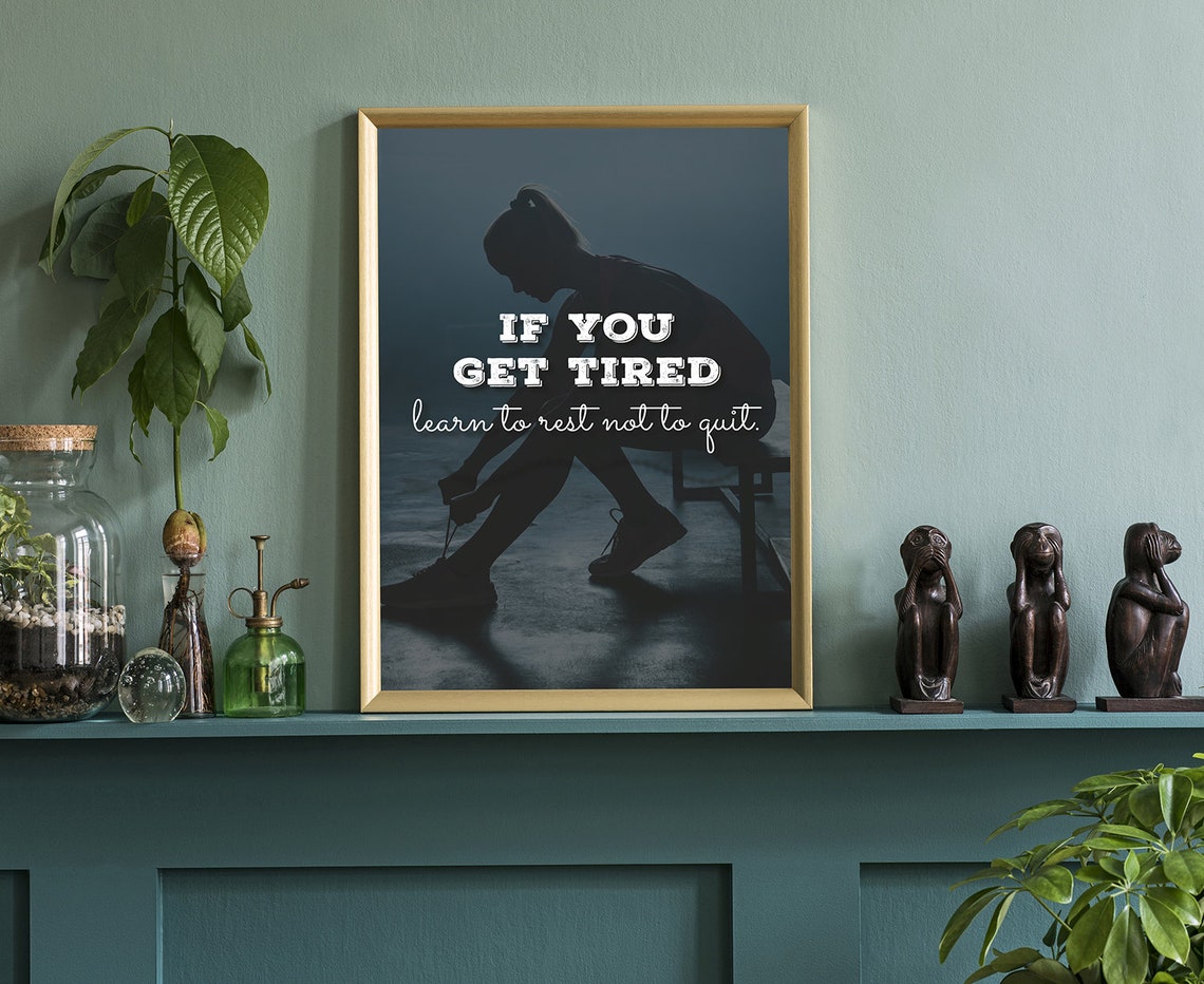 Gym Wall Art Gym Poster Gym Quote Gym Dcor Home Gym Home Gym Dcor Home Gym Poster Inspired Poster Fitness Dcor Motivational Quote - Image 3