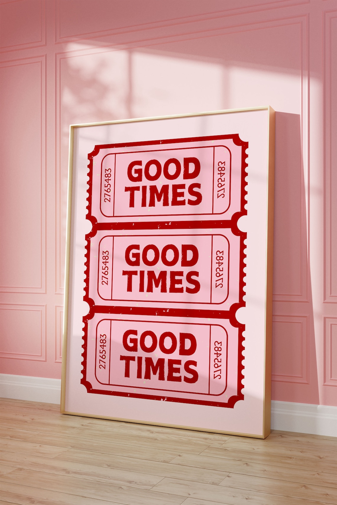 Retro Good Times Ticket Poster, Trendy Wall Decor - Image 2