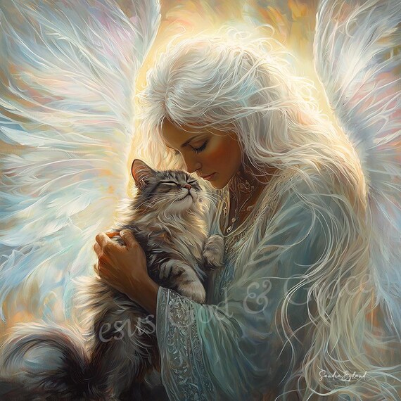 Guardian Angel Of Cats, Cat Lover Gift