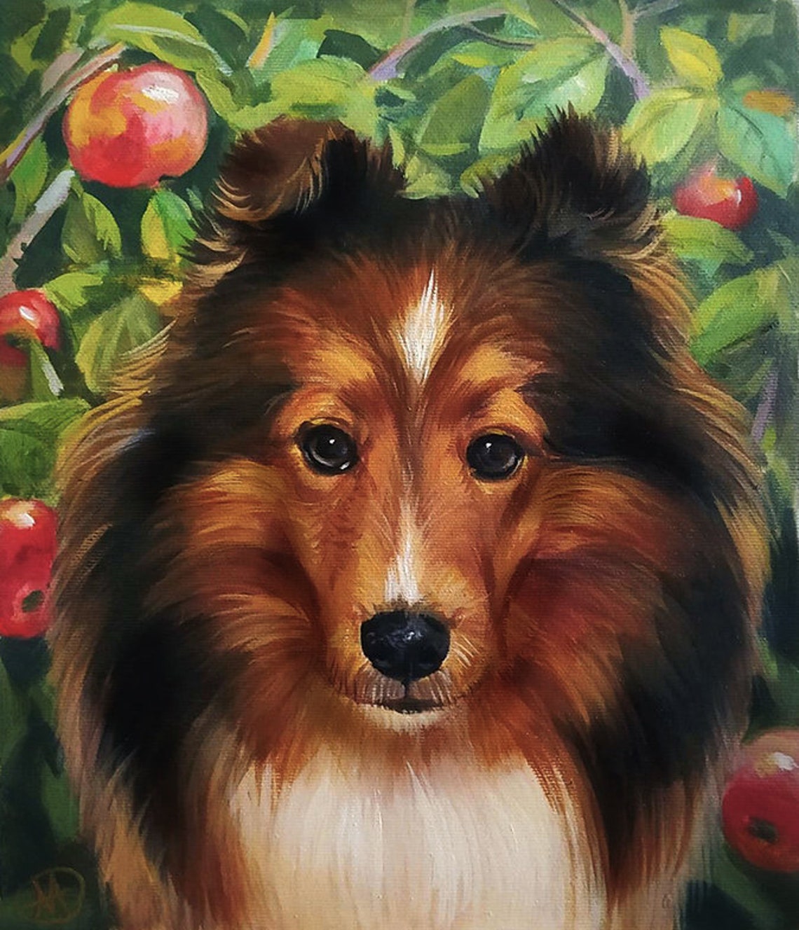 Custom Pet Portraits Paintingdog Portraits Dog Painting Oil Painting On Handmade Pet Portraitcustom Dog Portraitgift For Best Friend - Image 2