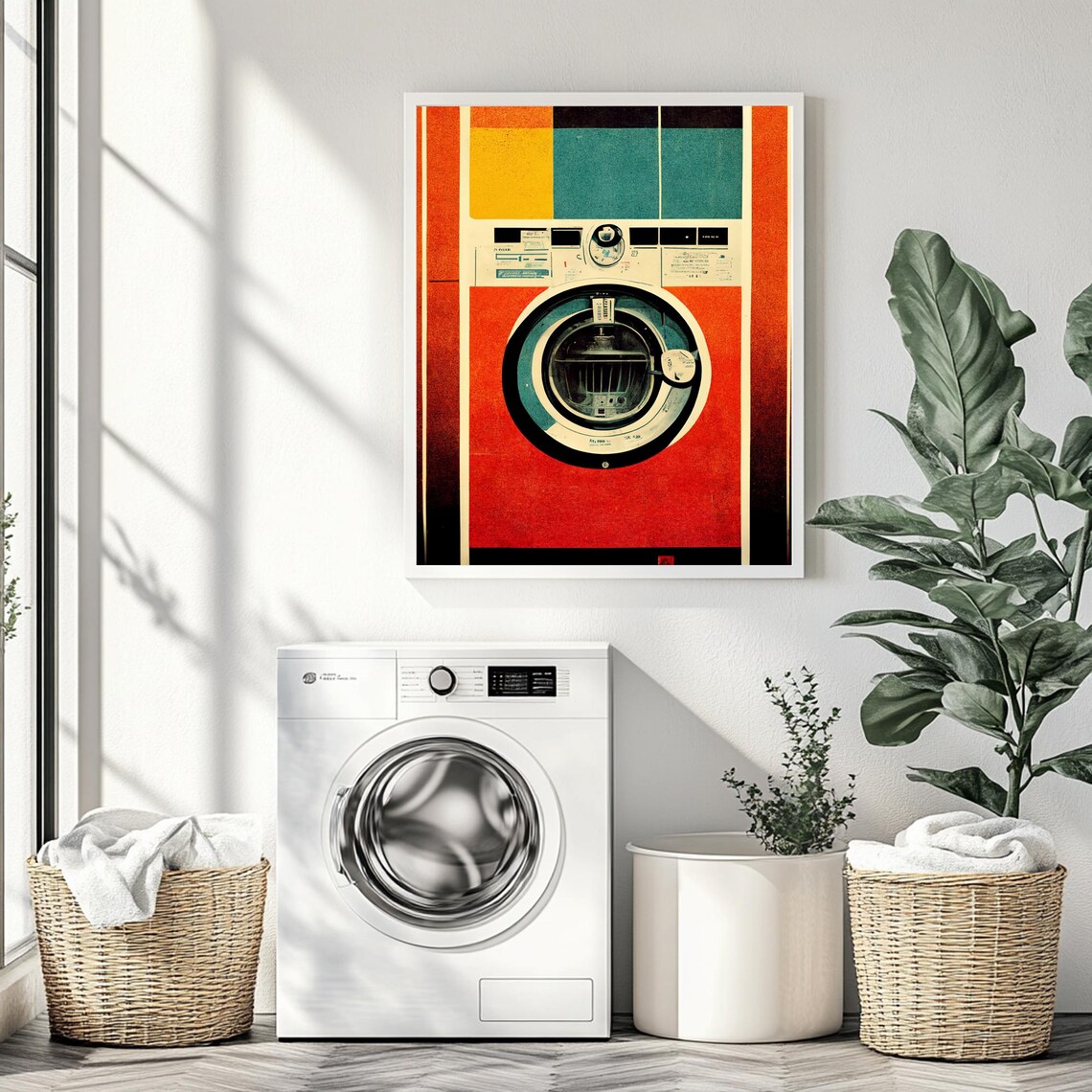 Retro Laundry Day, Vintage Laundry Room Art Print - Image 4