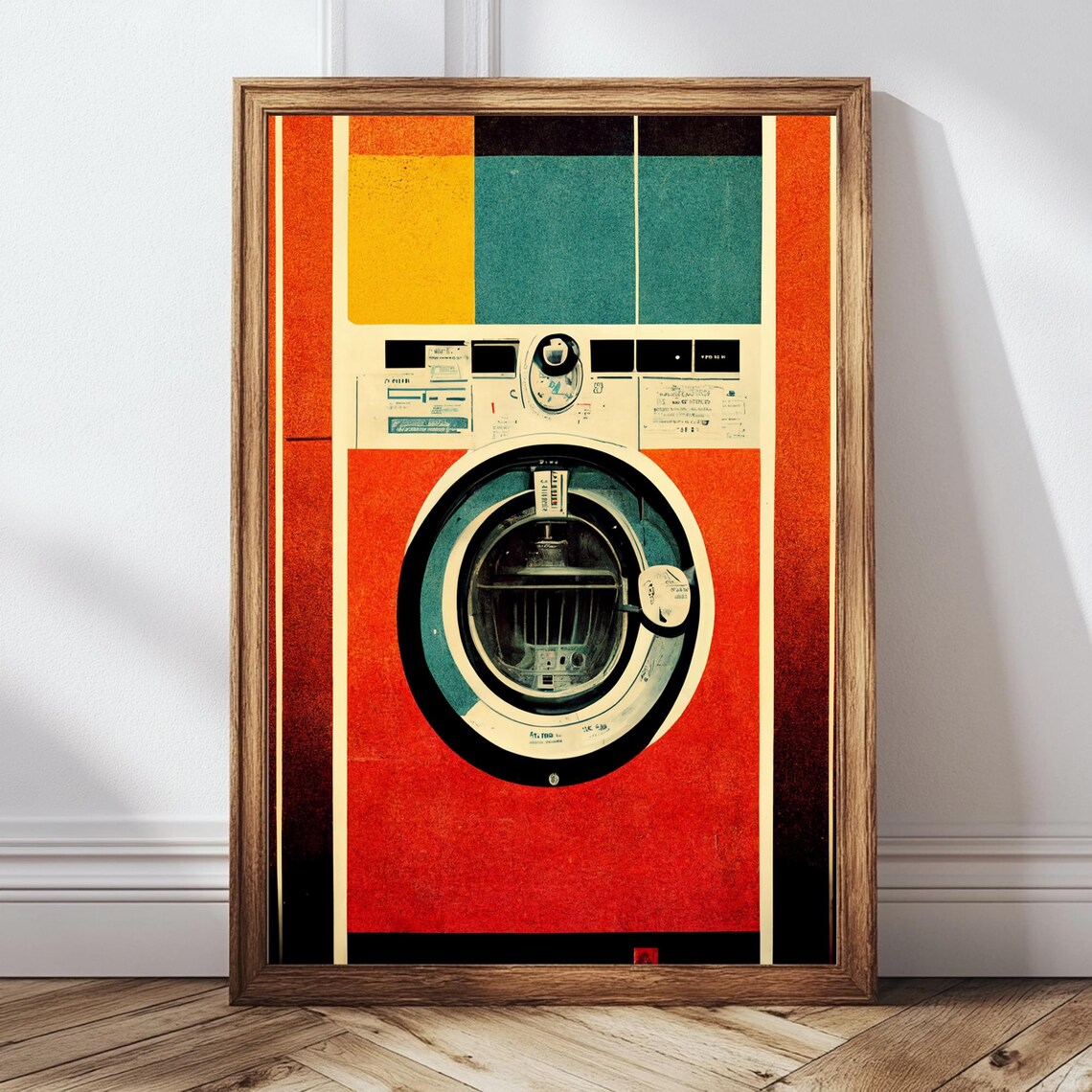 Retro Laundry Day, Vintage Laundry Room Art Print