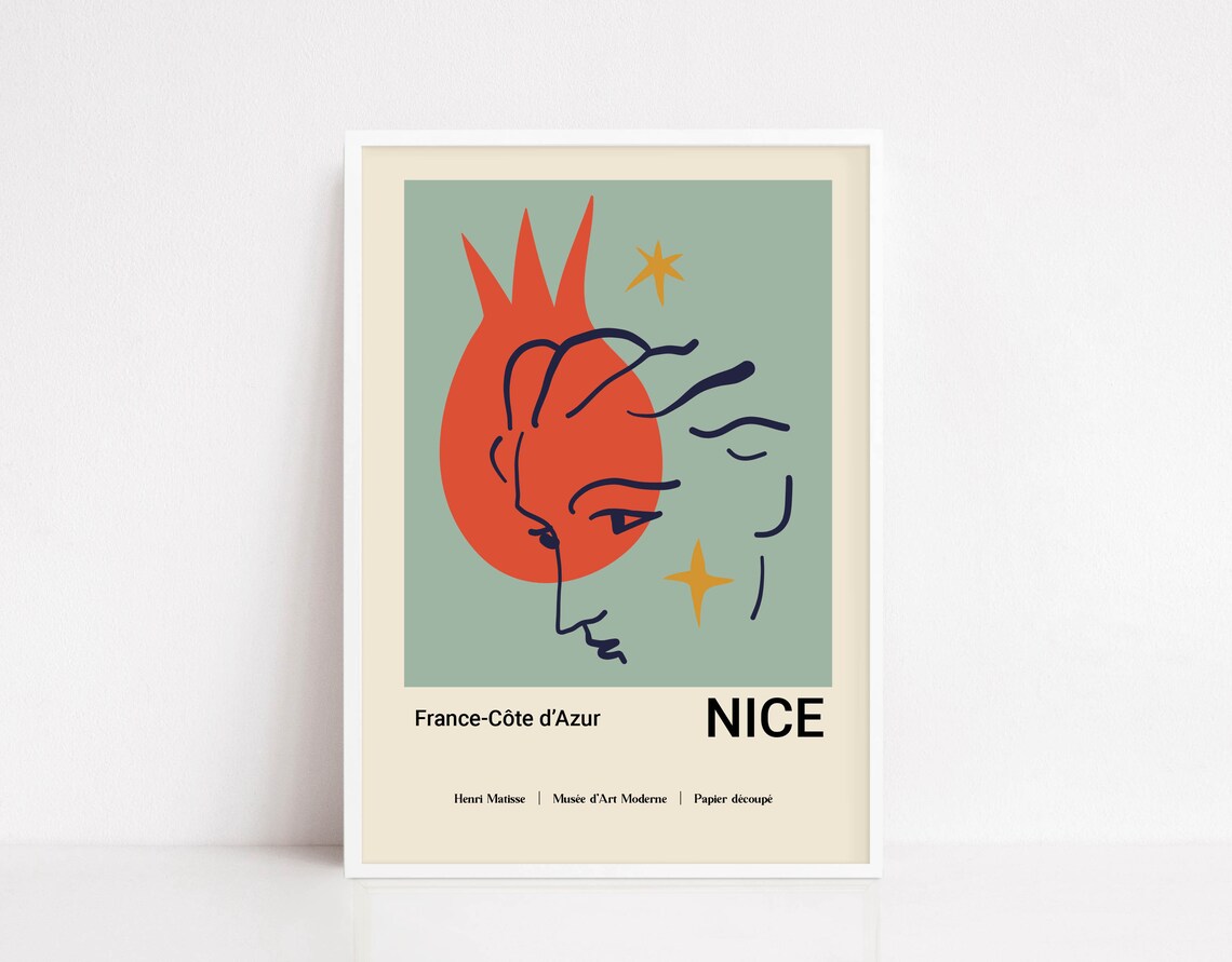 Matisse Cut Outs Art Print, Exhibition Poster
