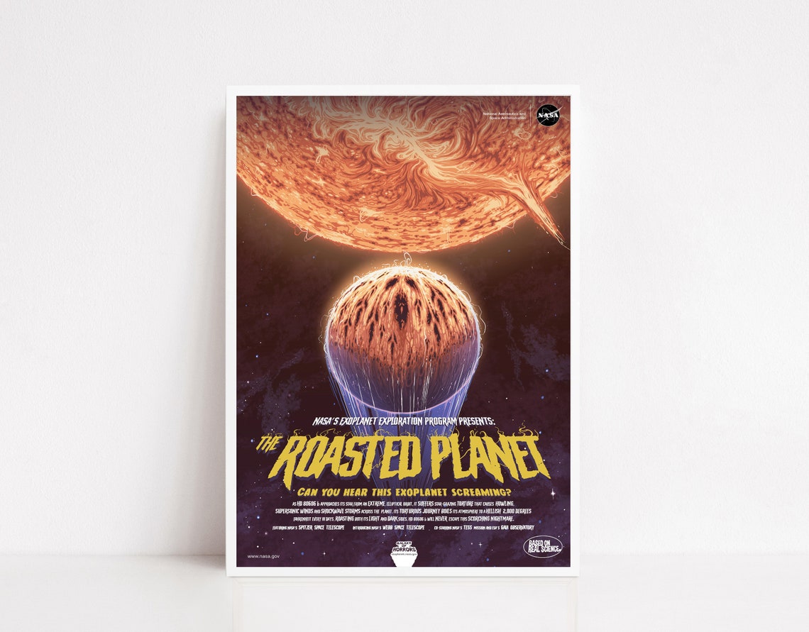 NASA The Roasted Planet HD 80606 b Hot Jupiter Exoplanet Poster