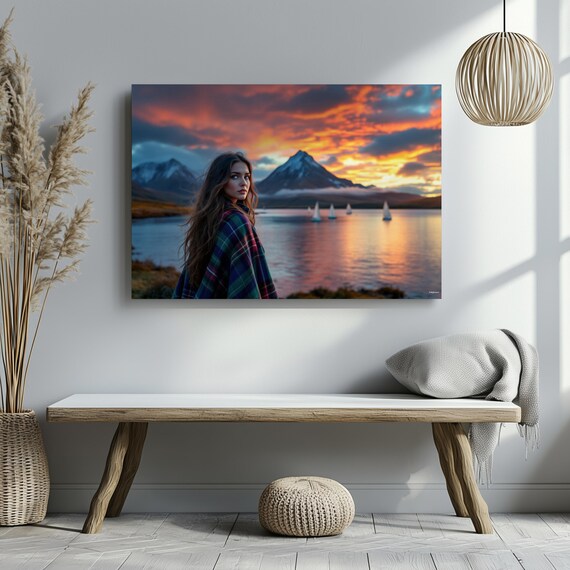 The Golden Hour Retreat Wall Art Matte Nature Decor For Home Ideal Housewarming Birthdays Or Holidays Scenic Art Print Home