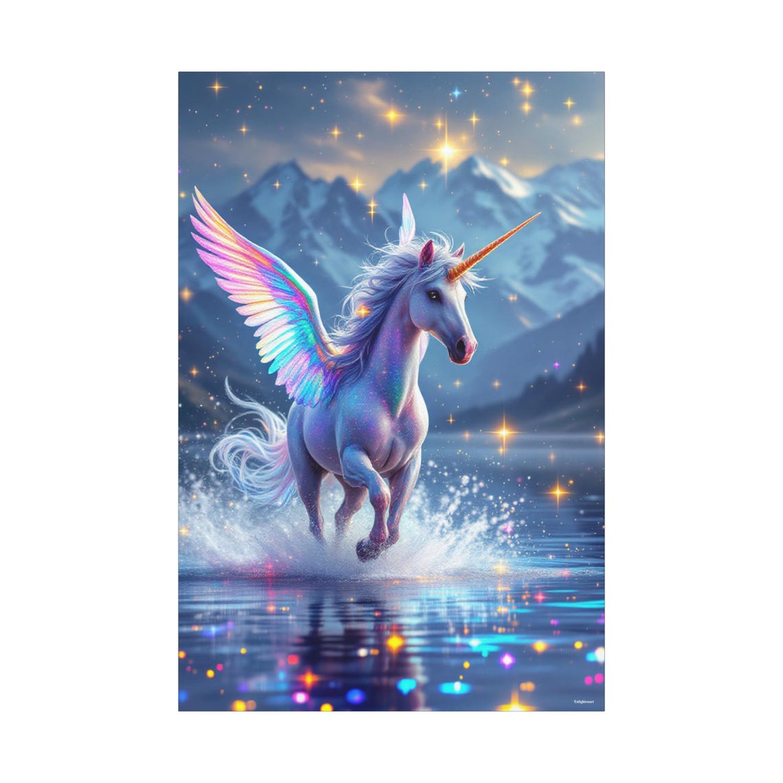 Magical Unicorn Fantasy Art Print - Image 3