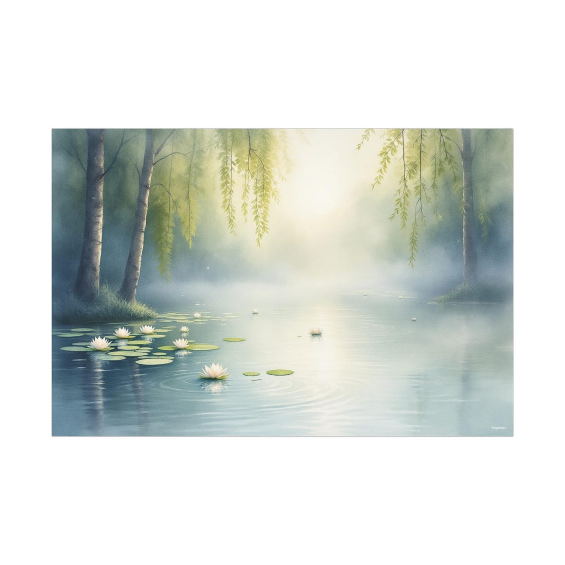Veil Of Tranquility Abstract Art Print - Image 3