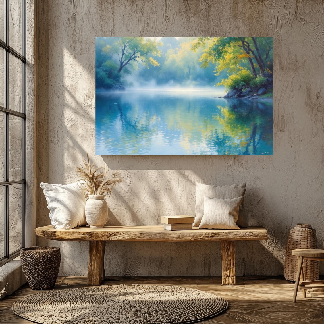 Dreamscape Of Stillness, Abstract Art Print