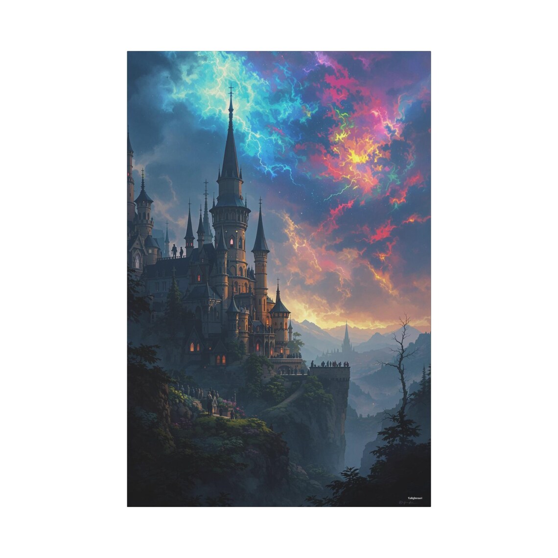 Castle Of Eternal Skies - Fantasy Art Print - Image 3