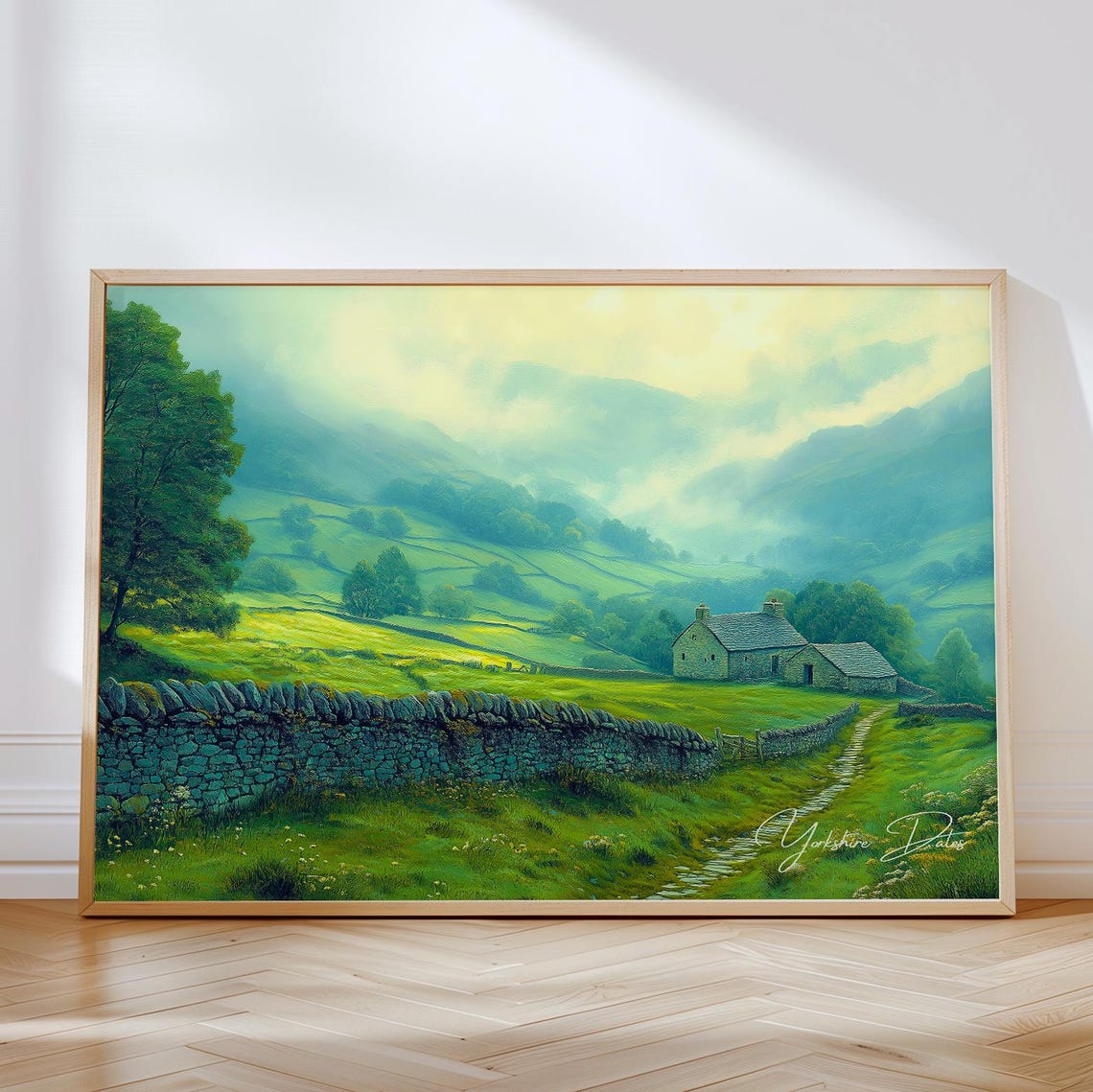 Yorkshire Dales Travel Poster, England National Park