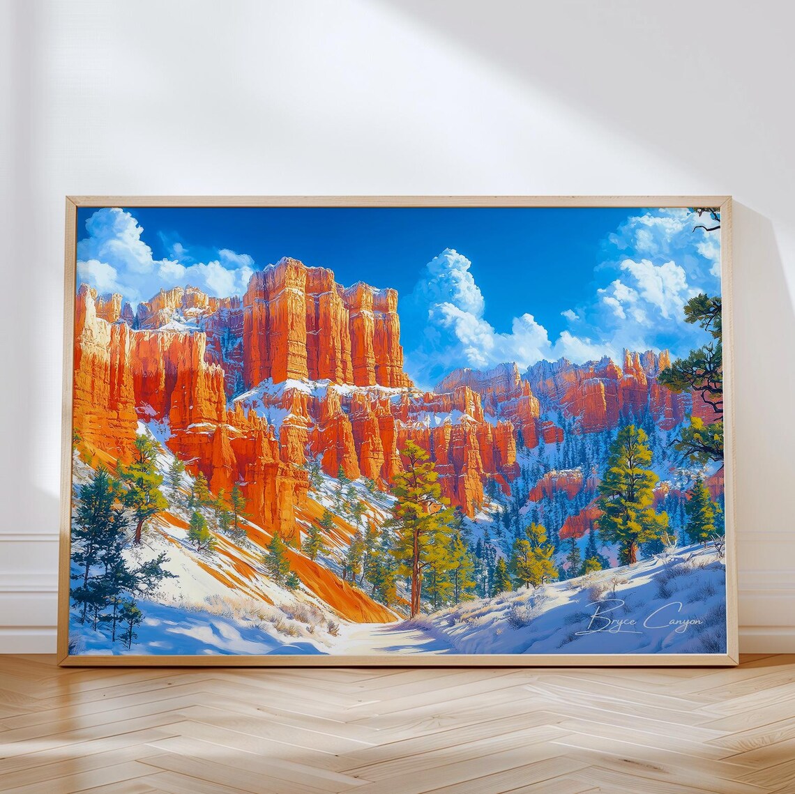 Bryce Canyon Horizontal Travel Poster, Utah National Park