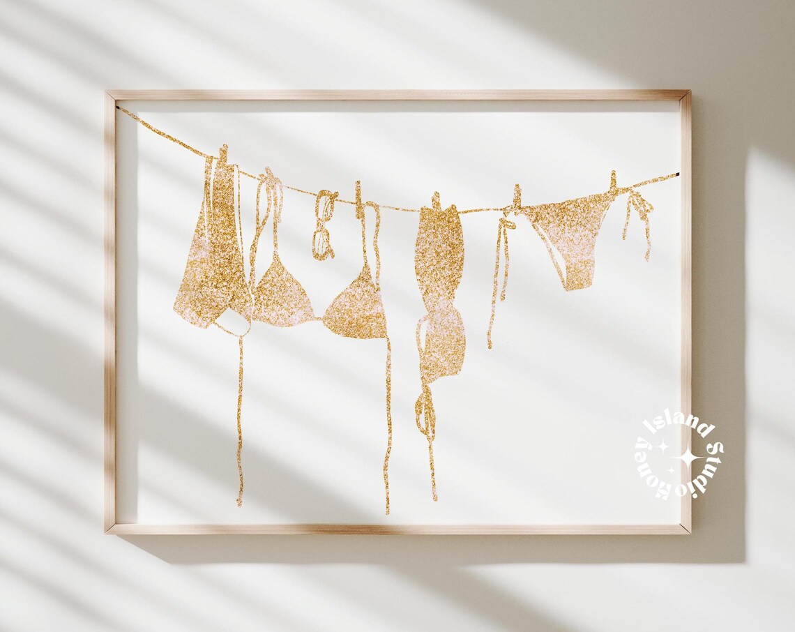 Bikini Swimsuit Drying in the Sun Art Print
