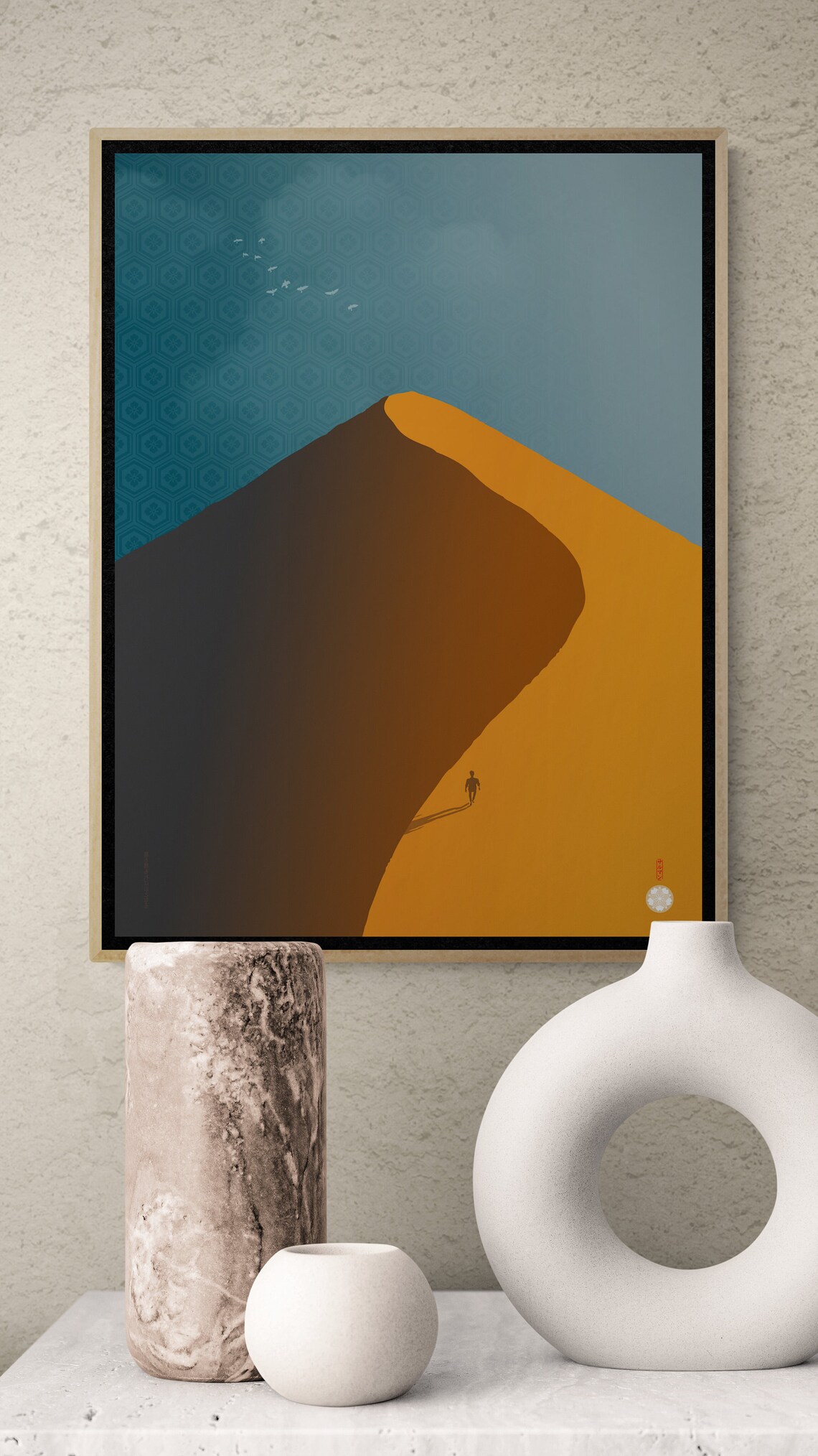 Dune Japanese Proverb Art Print, Motivational Poster - Image 3