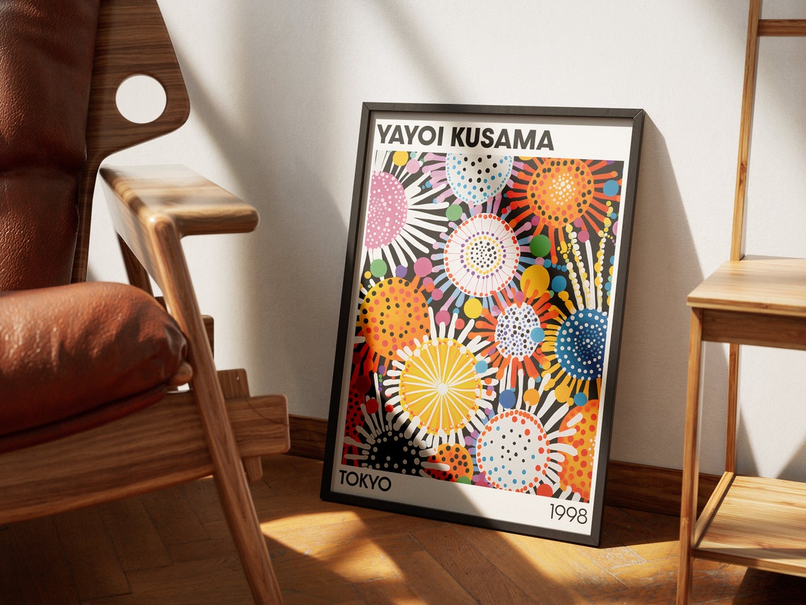 Yayoi Kusama Poster Tokyo Poster Japanese Art Large Wall Art Environmental Art Feminist Art Minimalism Poster Japanese Artist - Image 4