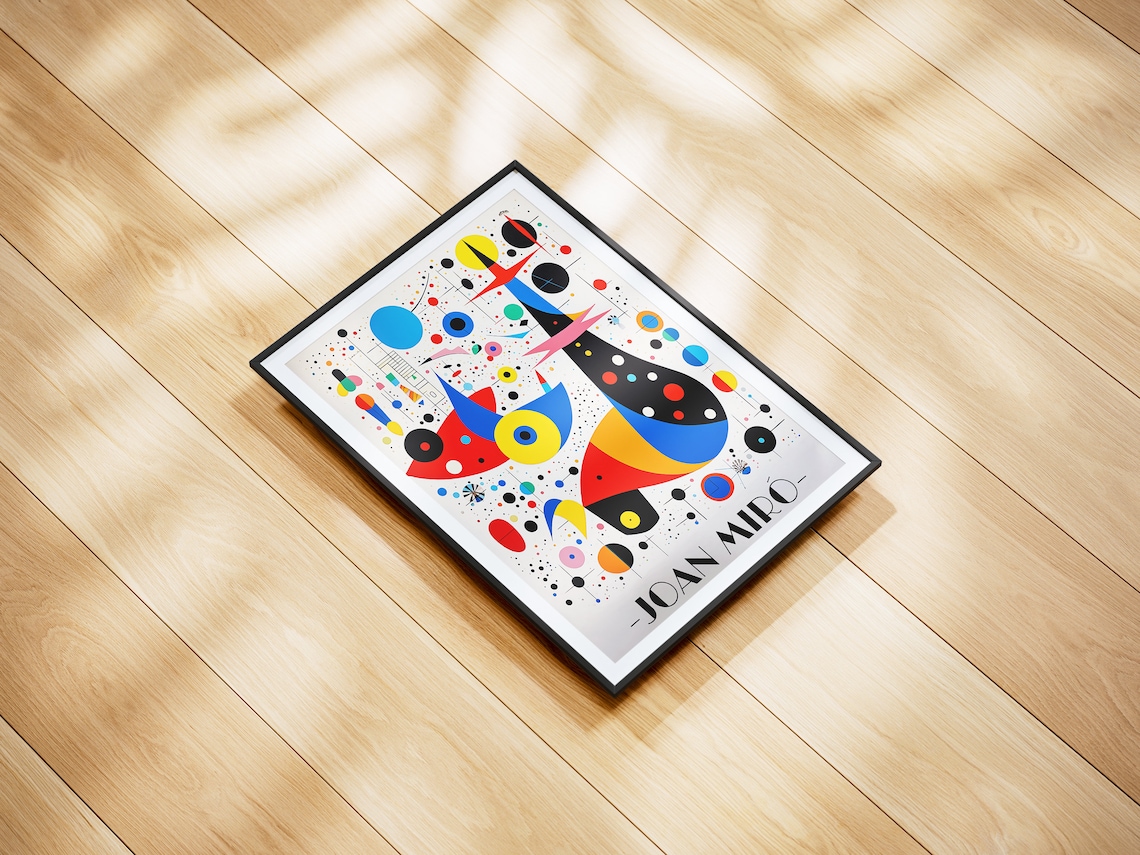 Joan Miro Osaka Exhibition Minimalist Abstract Art Print - Image 2