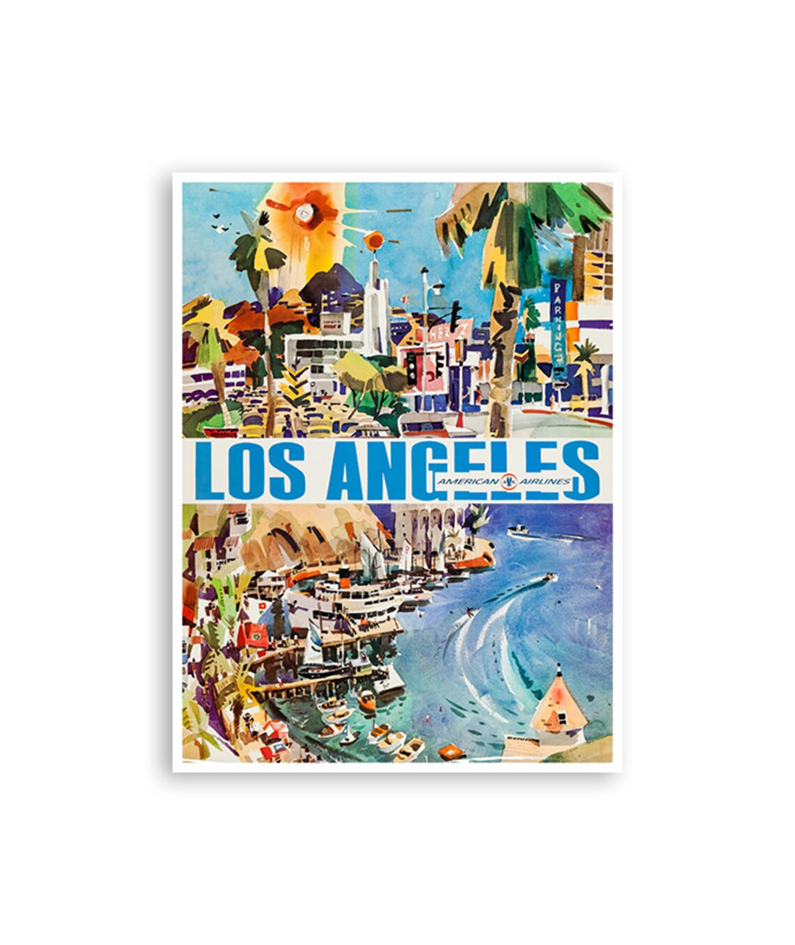 Los Angeles California Travel Wall Art Print