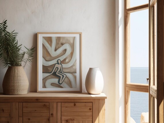 Minimalist Abstract Art Print Scandinavian Modern Decor
