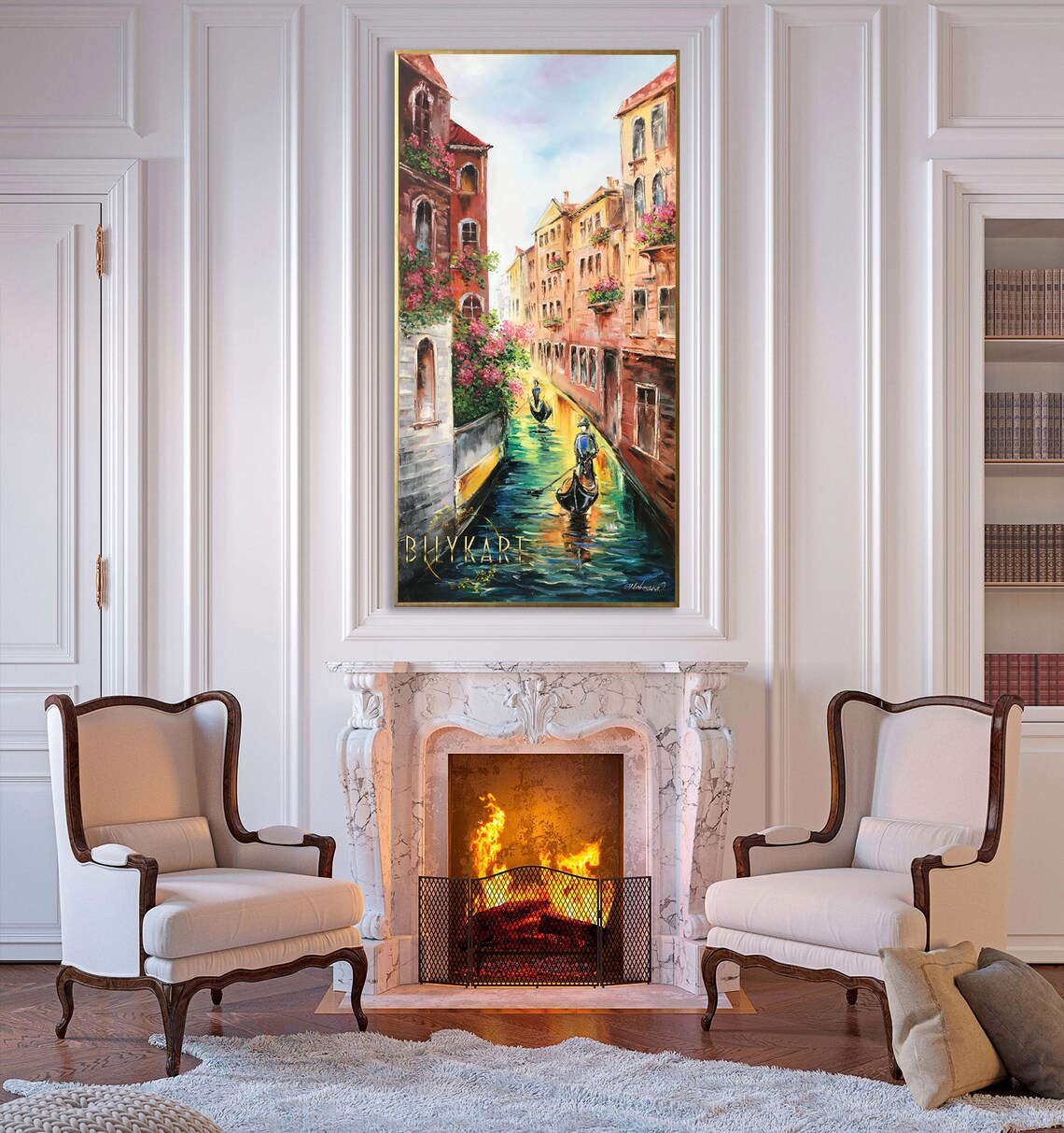 Venice Grand Canal Oil Painting, Wall Art Print - Image 2
