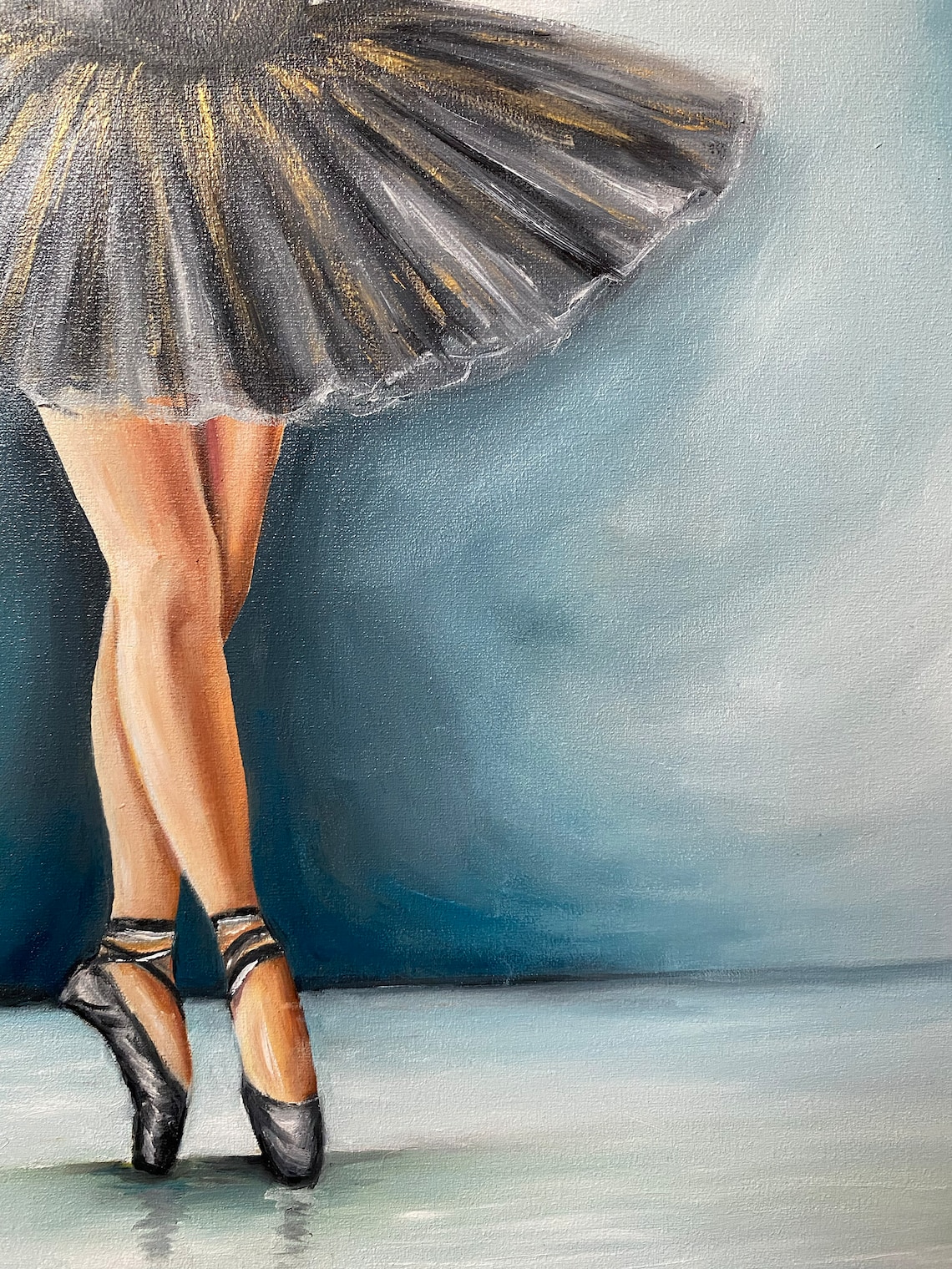 Ballet Dancer Oil Painting, Ballet Wall Art Print - Image 2
