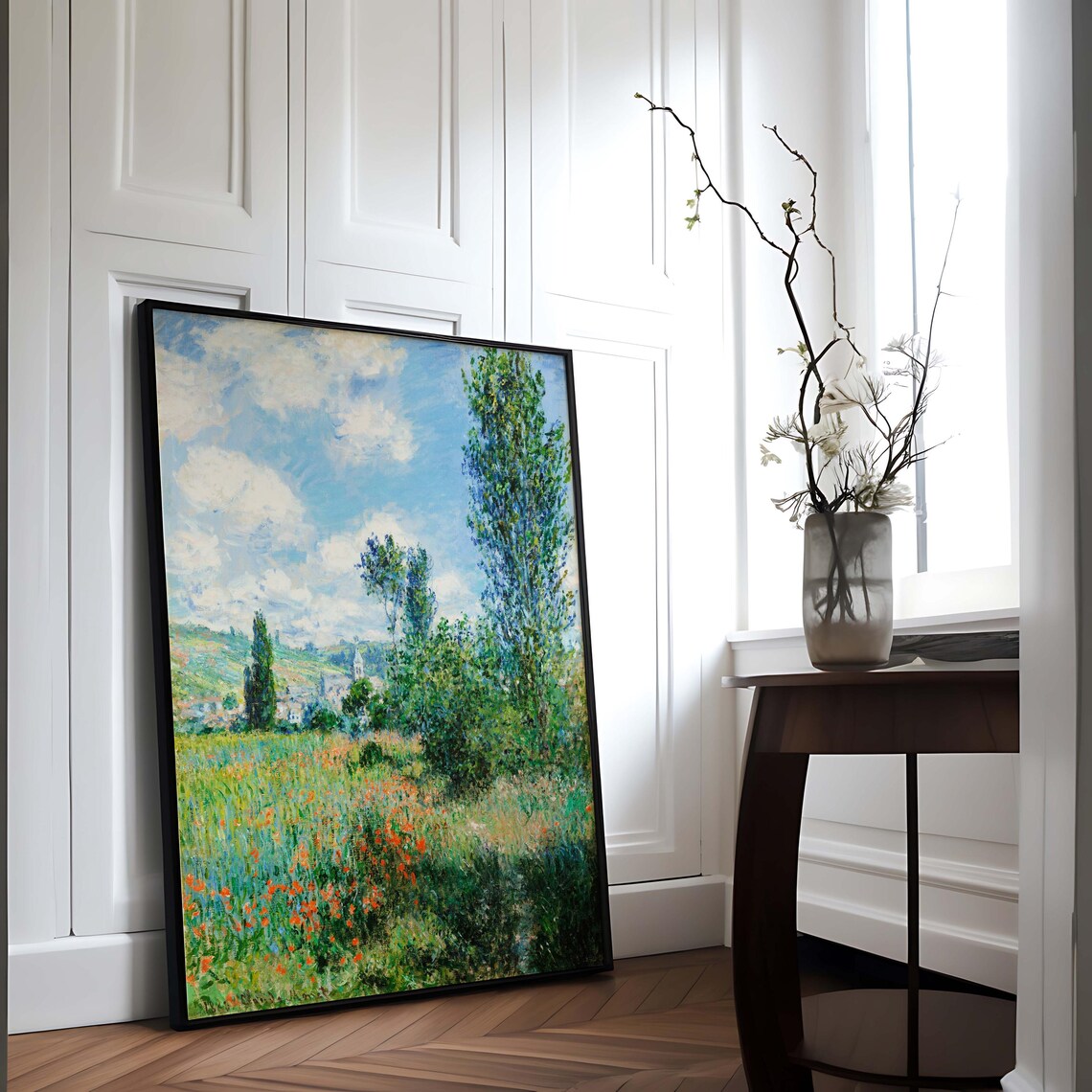 Claude Monet Impressionist Countryside Landscape Art Print - Image 2