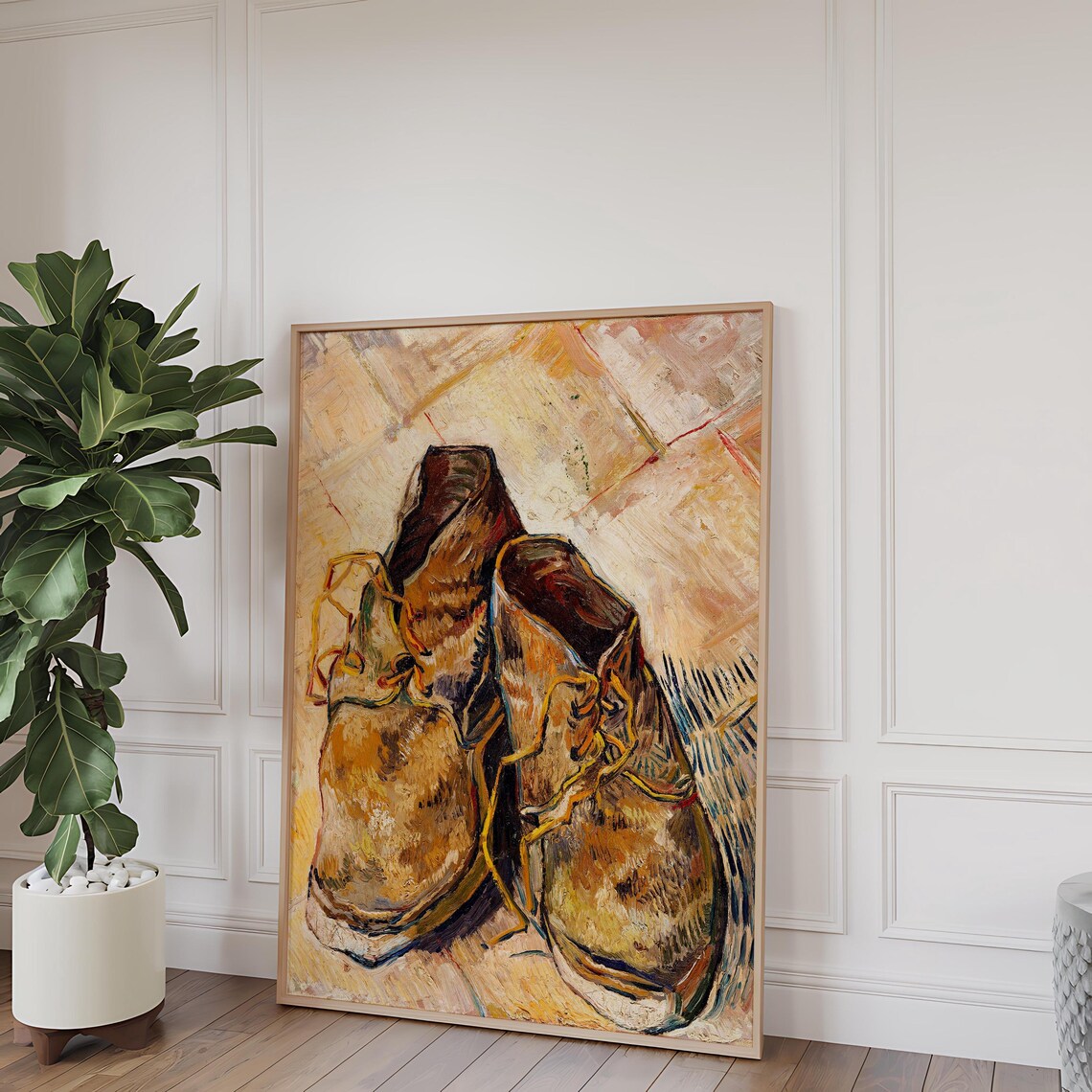 Vincent van Gogh A Pair of Shoes Worn Boots Still Life Moody Fine Art Poster - Image 5